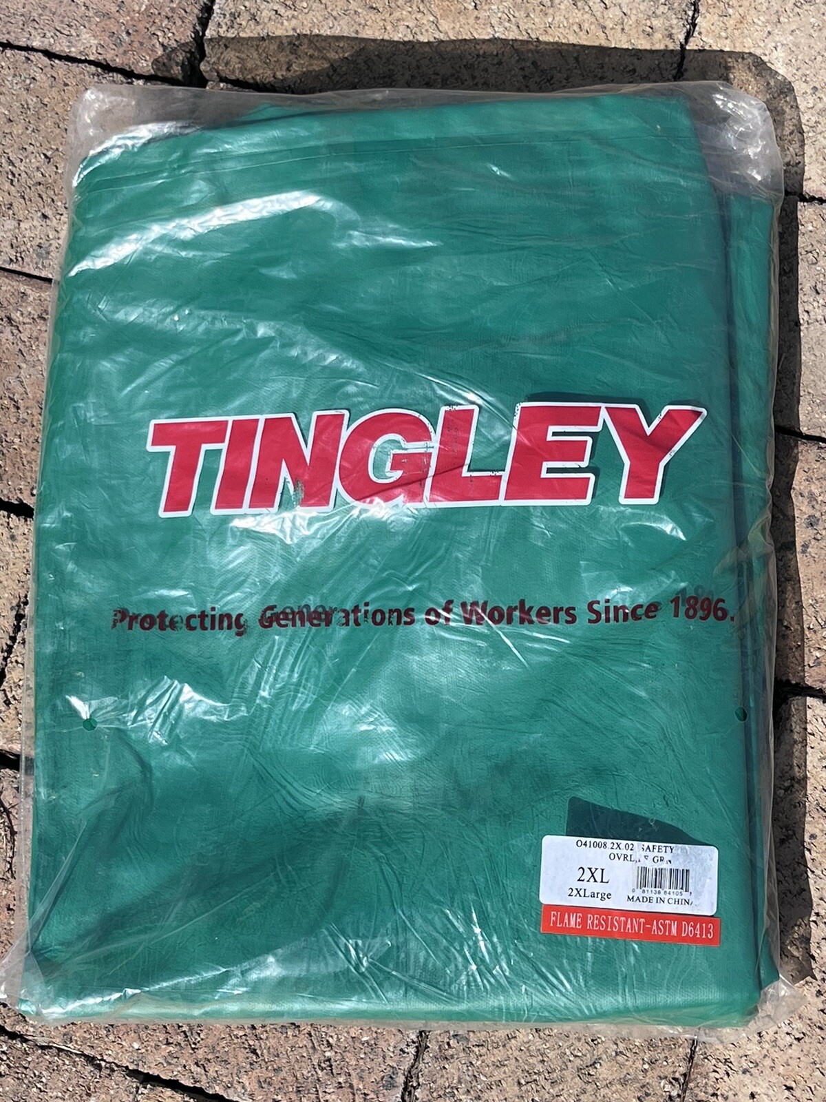 Tingley O41008.2X.02 Safety Flex PVC Overalls Flame Chemical Water Resistant 2XL