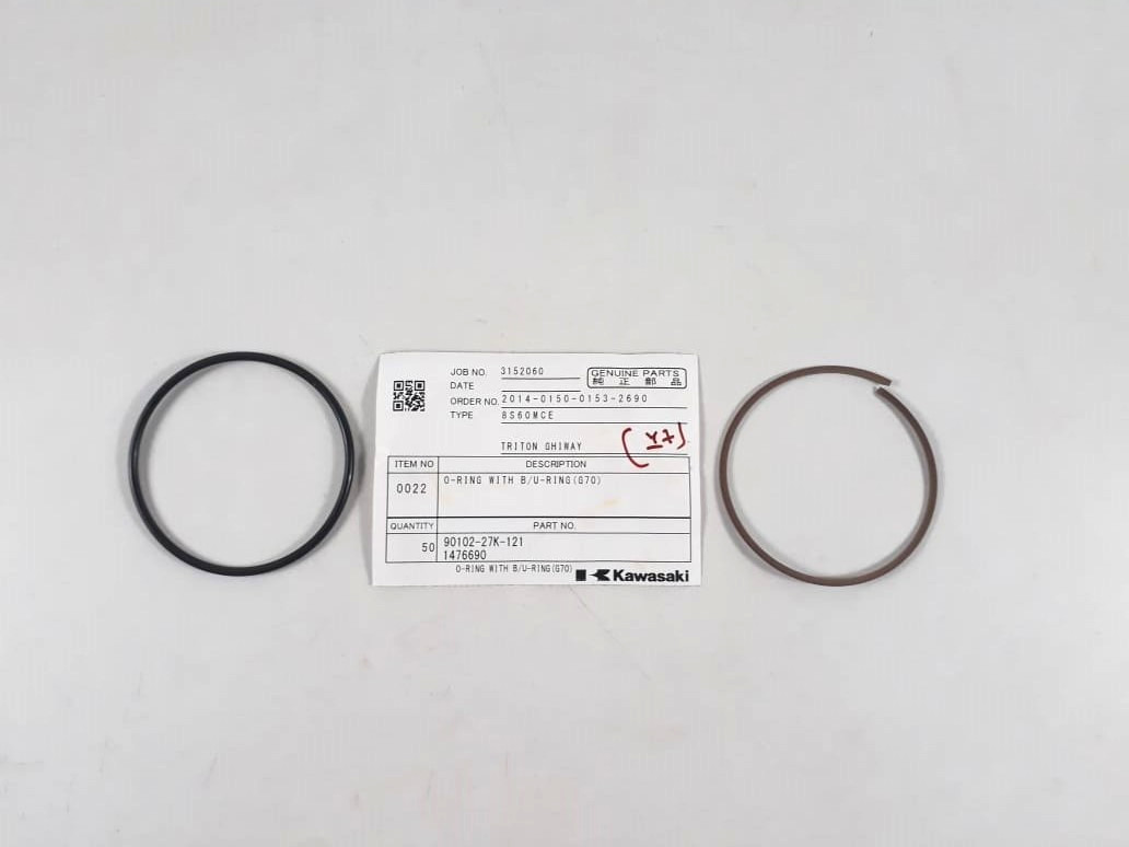 O-Ring P/N 90102-27K-121 1476690 For Kawasaki 8S60MCE Genuine Parts (PACK 40)