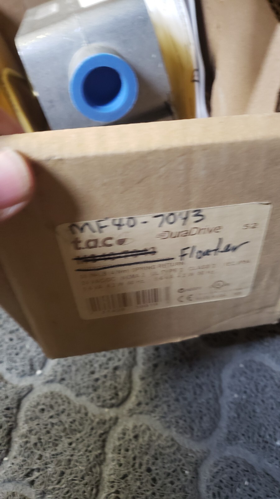 NEW Schneider TAC Electric Floating Actuator 35 lb Spring # MF40-7043