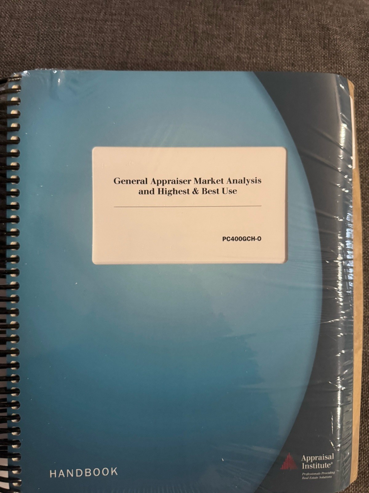 Appraisal Institute General Market Analysis Highest & Best Use Textbook Handbook