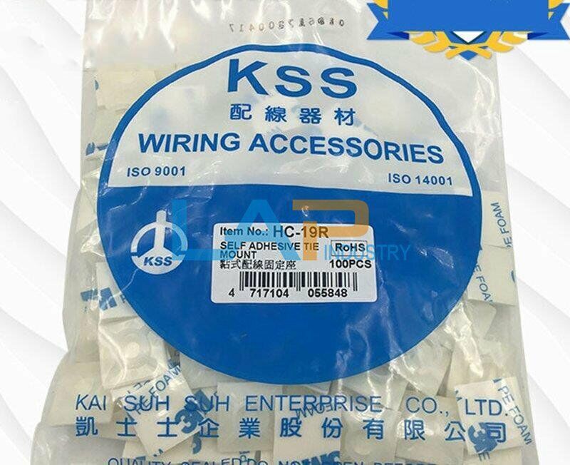 New For KSS HC-19R Sticky Wiring Fixing Seat HC19R 100PCS/bag