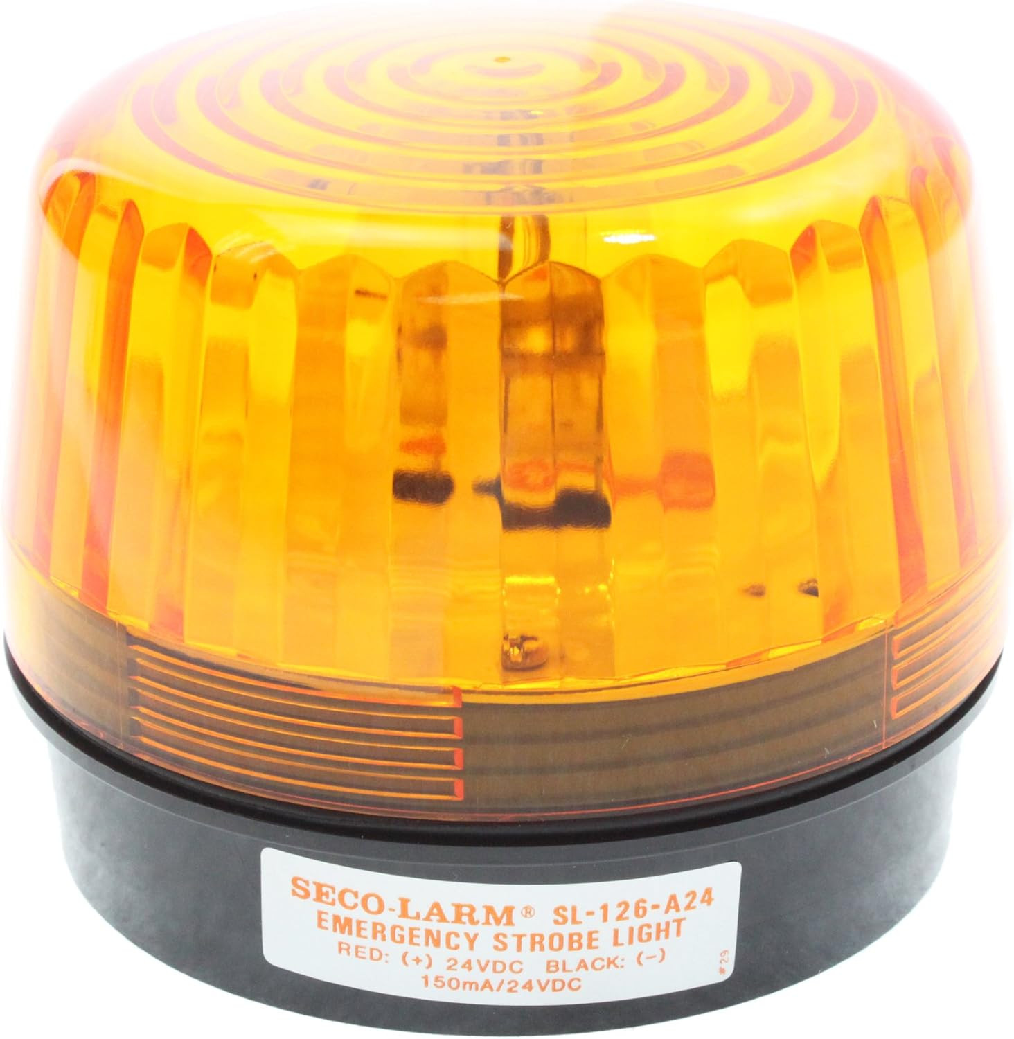 Enforcer Xenon Strobe Light, 24VDC, Amber Lens (SL-126-A24Q/A) by
