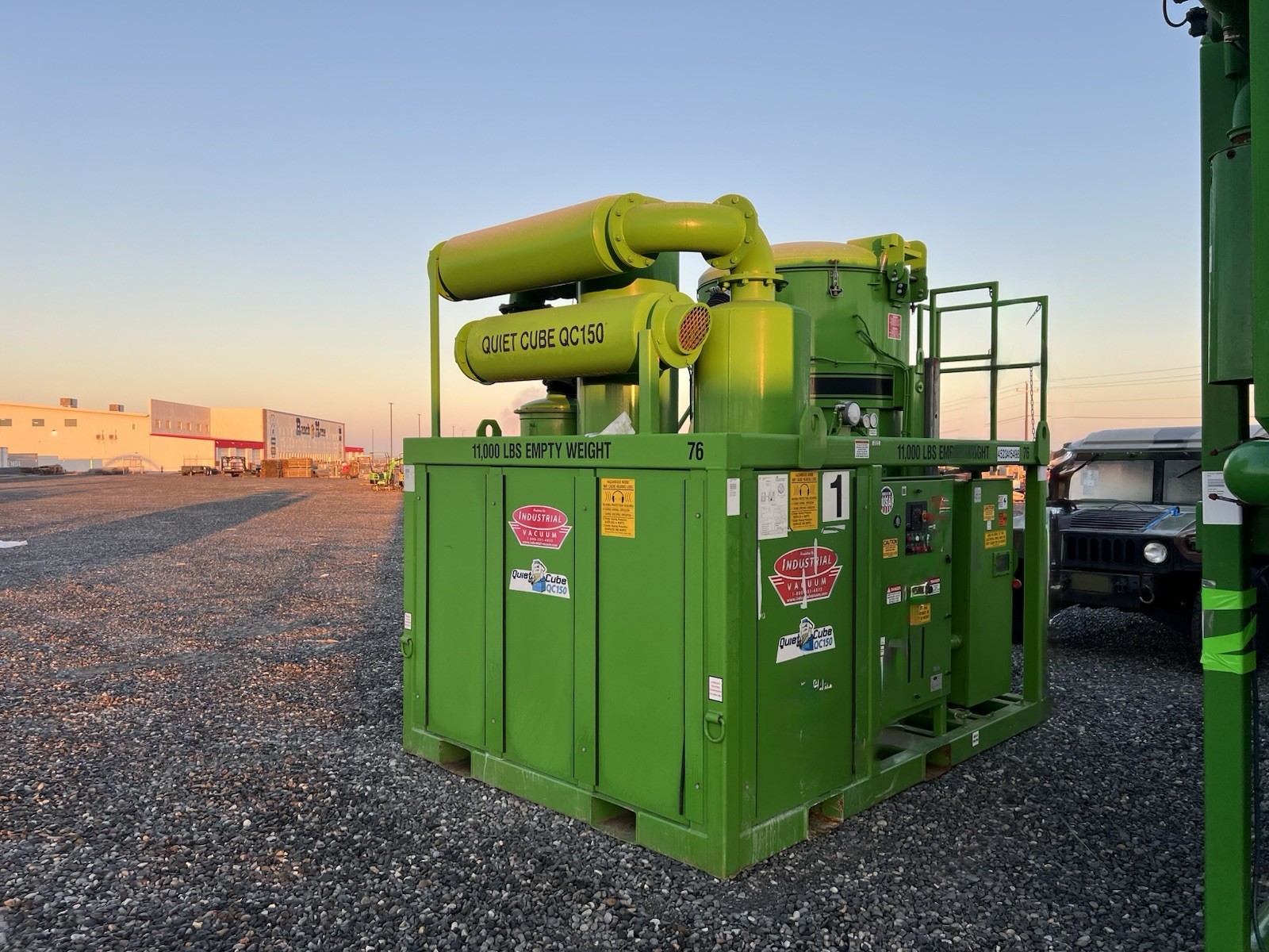 Hurricane Industrial Vacuum Quiet Cube 150hp Electric Powered