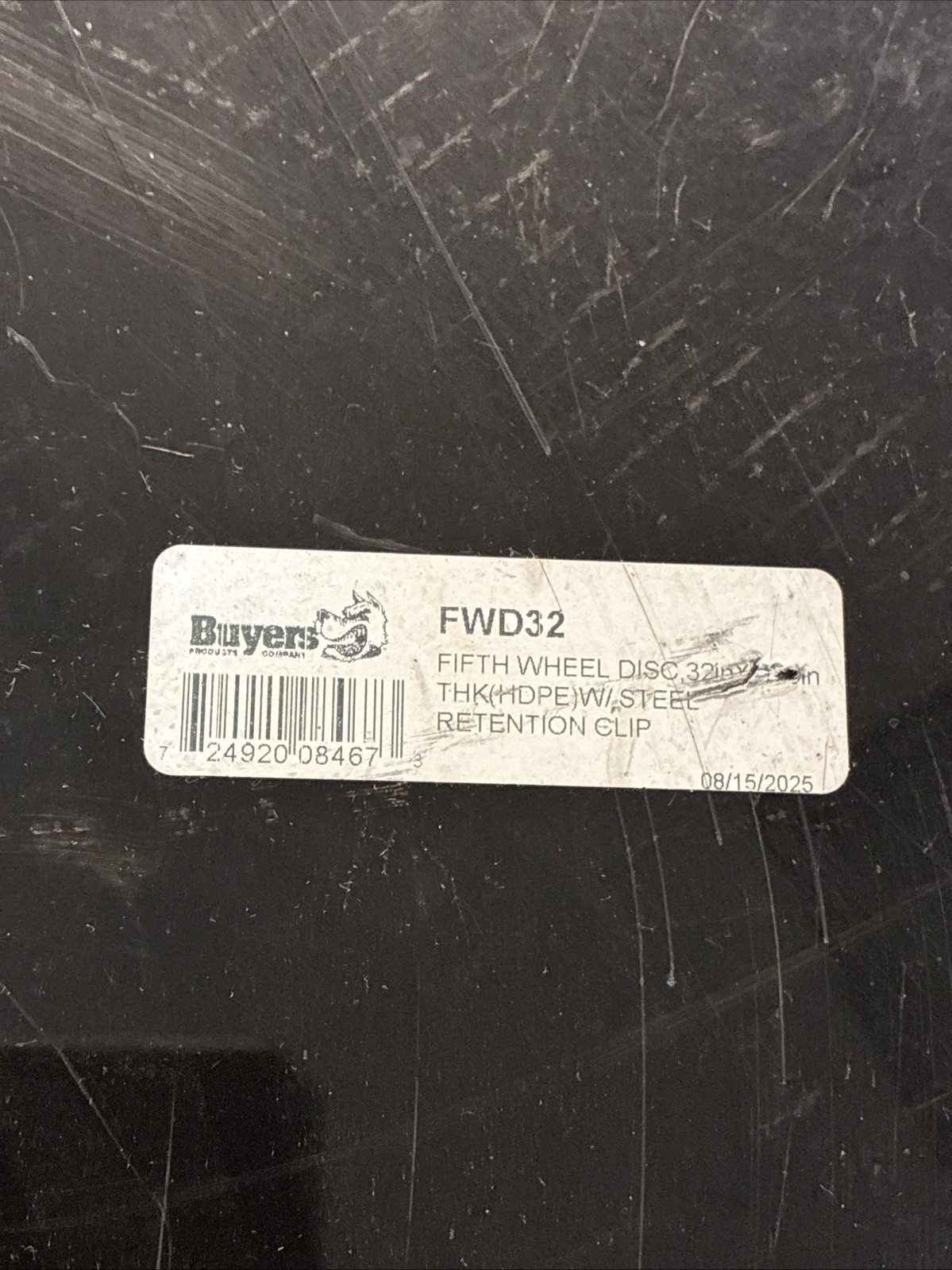 Buyers Products Fwd32 5Th Wheel Disks And Clip, 32 In X 3/16 In