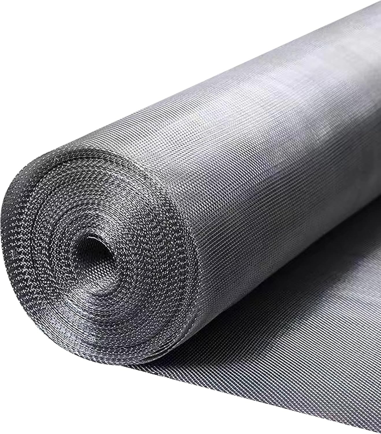304 Stainless Steel Mesh Window Screen Roll 36″ 36" x 200", Silver