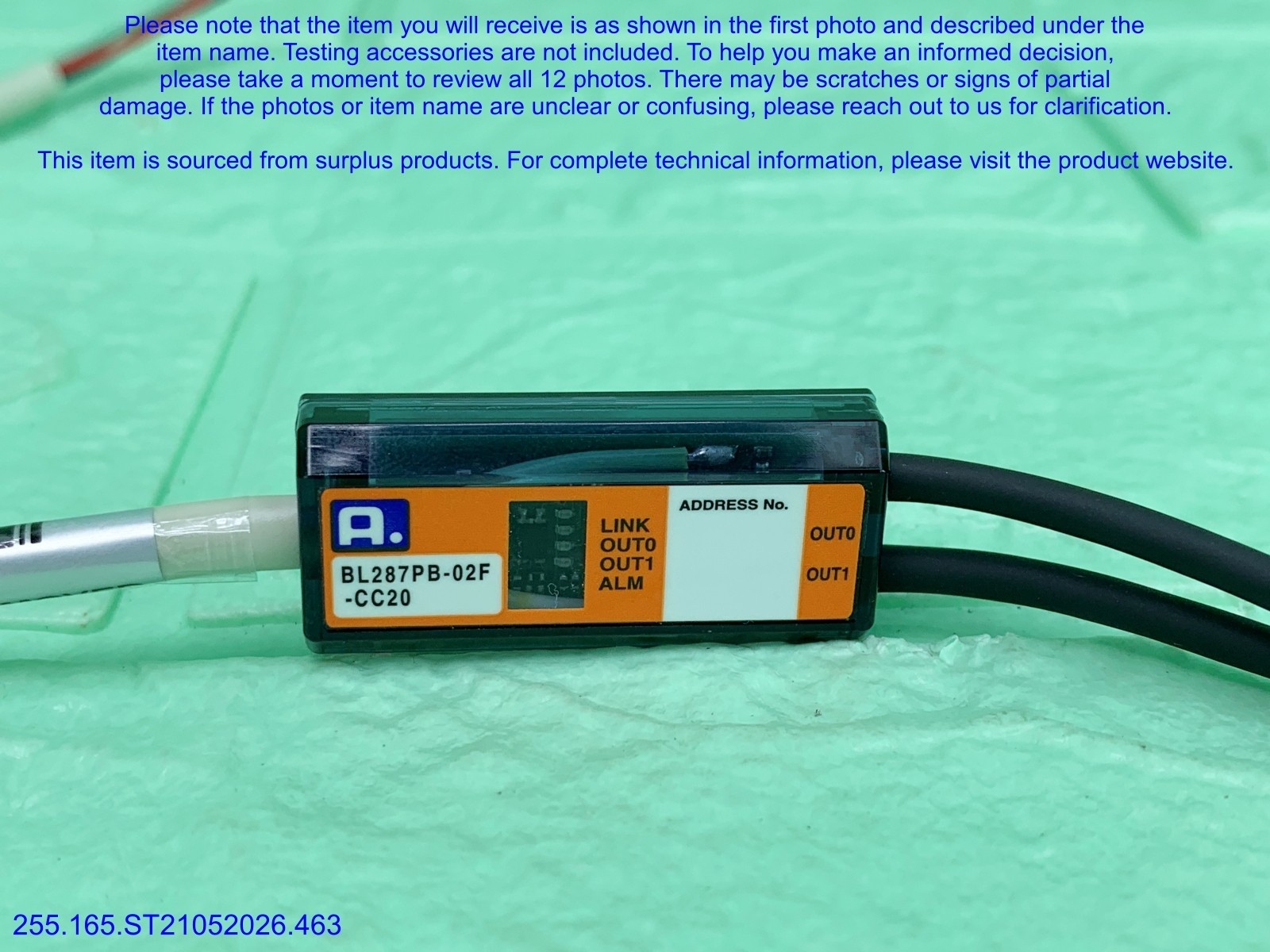 AnyWireASLINK BL287PB-02F-CC20 NEW missing Box Cable as in photos, sn:9221, DHL
