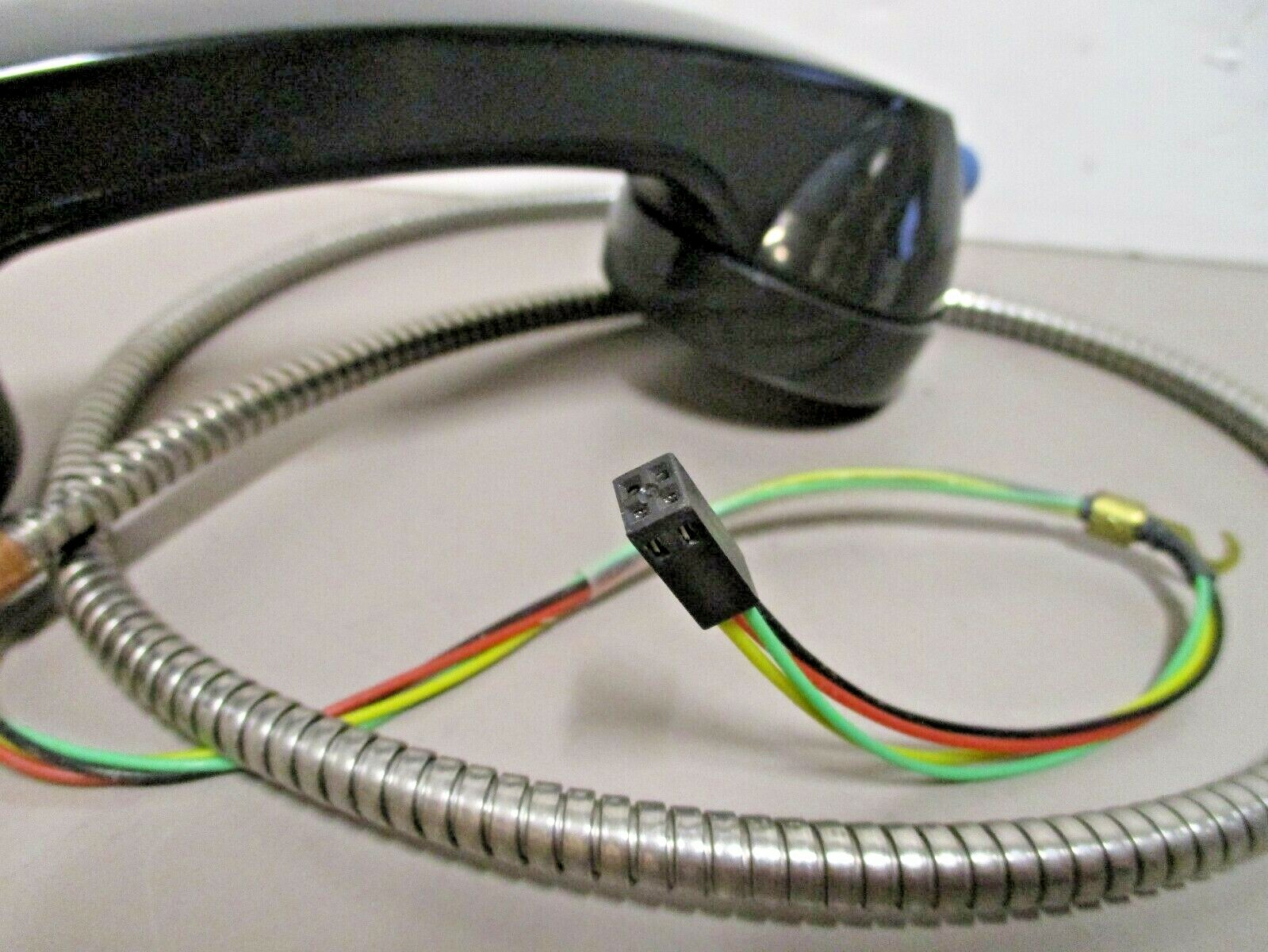RayTel 2209981 Telephone Handset Short Classic Armored 4-Pin Plug 32″ Cord