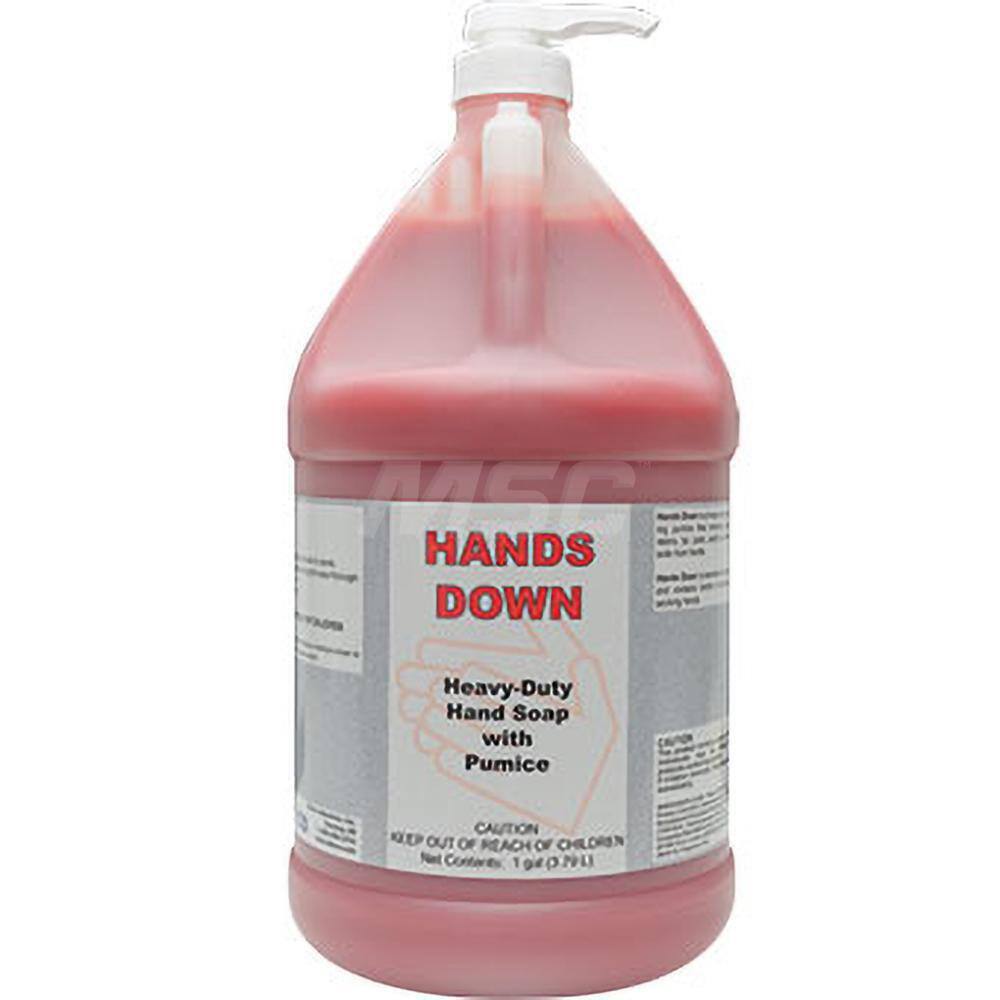 Detco 0882-4XF Hand Cleaner with Grit: 1 gal Bottle Gel, Red, Cherry Scent