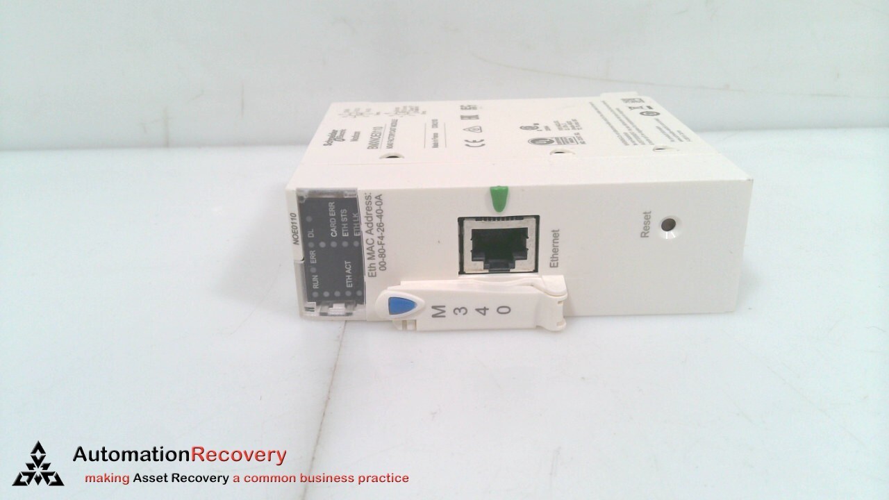 SCHNEIDER ELECTRIC BMXNOE0110, MODICON ETHERNET TCP/IP NETWORK MODULE, N #325505