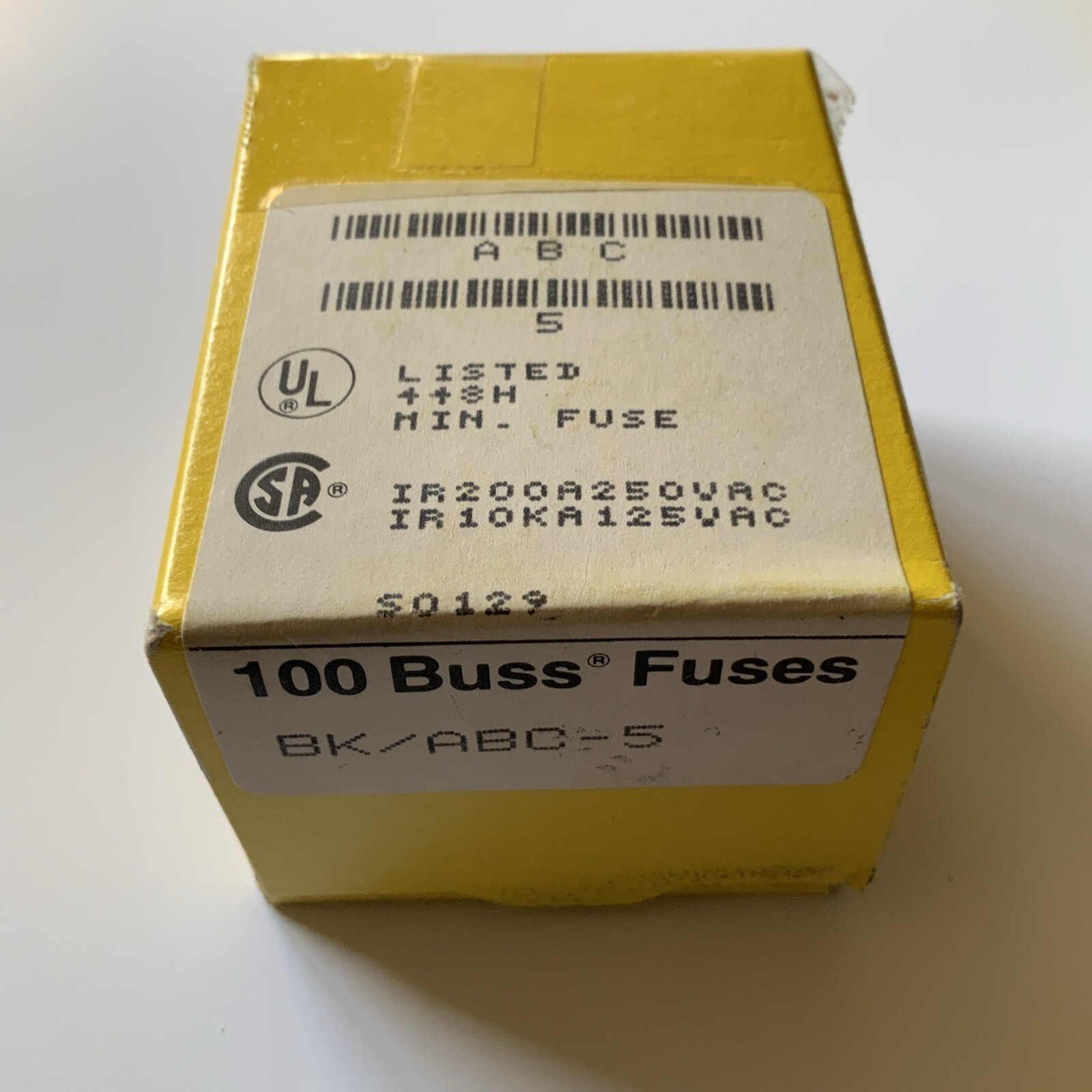 Buss ABC-5 Bussmann Fuse (Pack of 100)