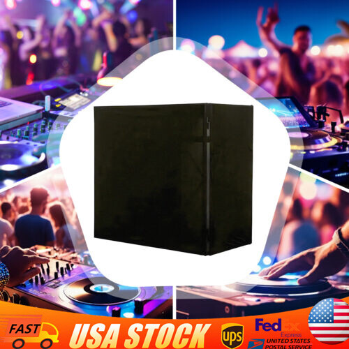 DJ Black Portable Oxford Cloth Scrim DJ Display Stand Facade Booth Event Cover