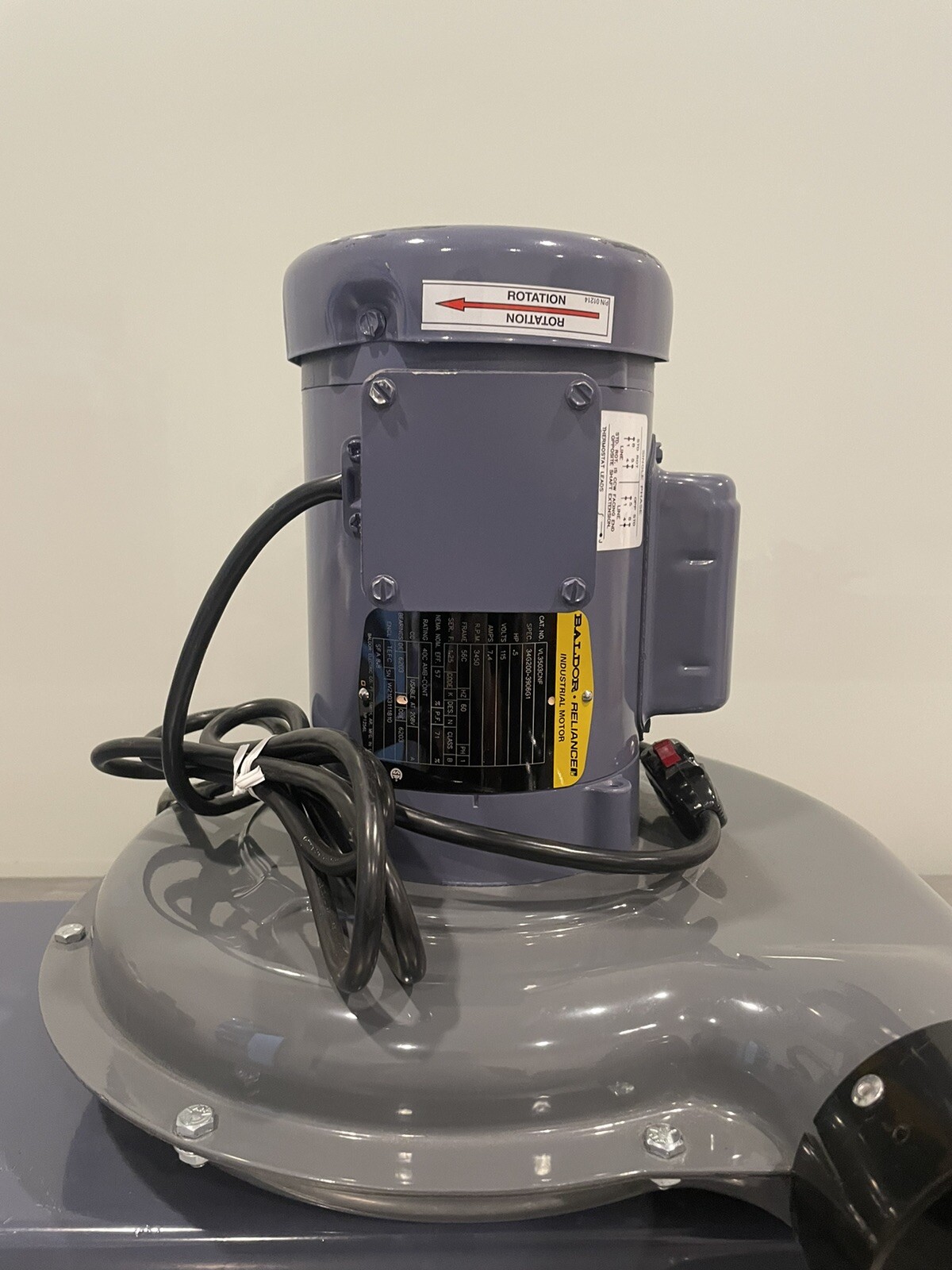PB9 Blower Fan SPB9 Dust Collector Baldor VL3503CNF DC-10C NEW! FREE SHIPPING!