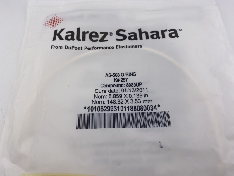 Kalrez AS-568A K#257 Nom: 5.859 X 0.139 in PN: 8085UP O-Ring