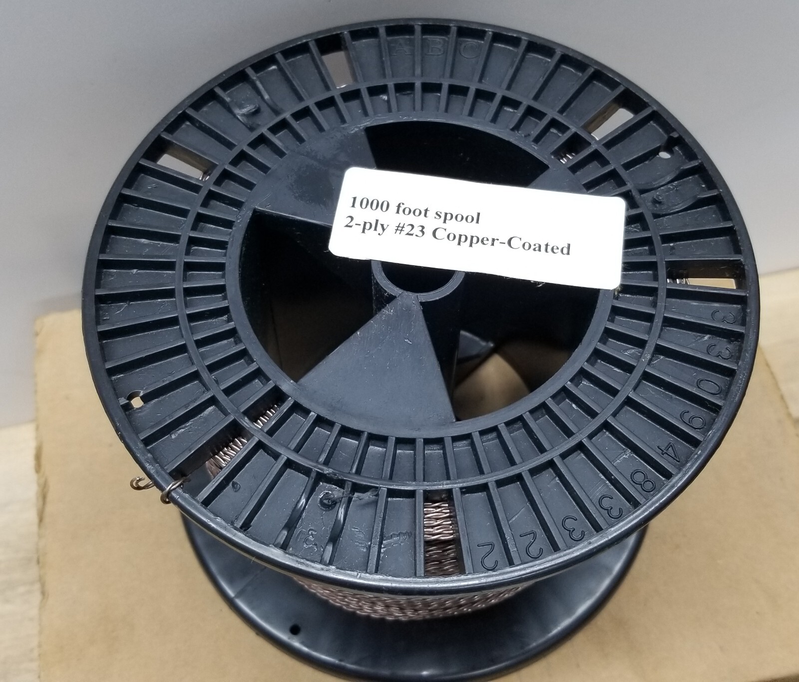 New CH Hanson 27916 Tag Wire-1000 ft Spool 2 Ply Wire #23 Copper-Coated NOS