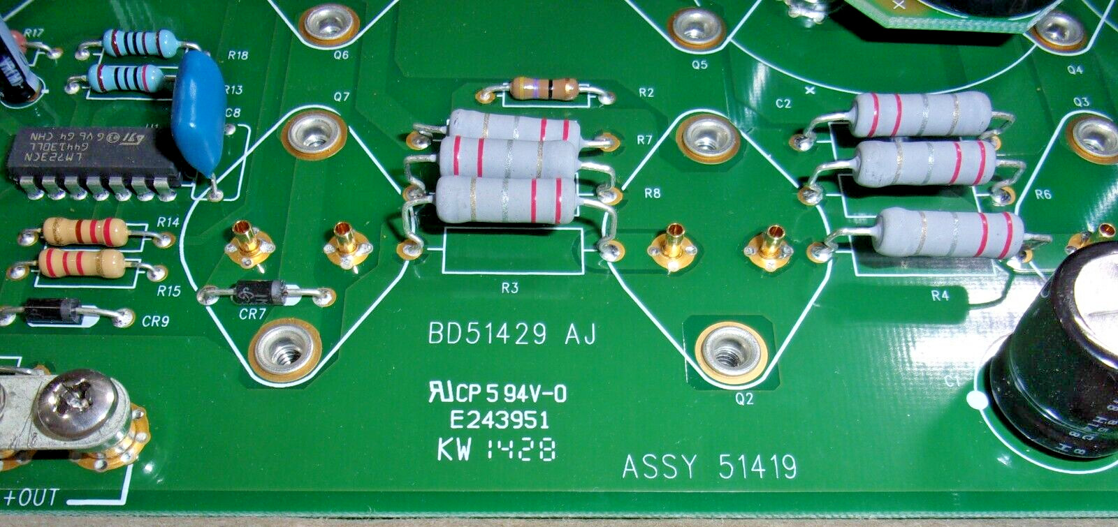 SECURITRON KW1428 E243951 51419 CIRCUIT ASSY BOARD AK