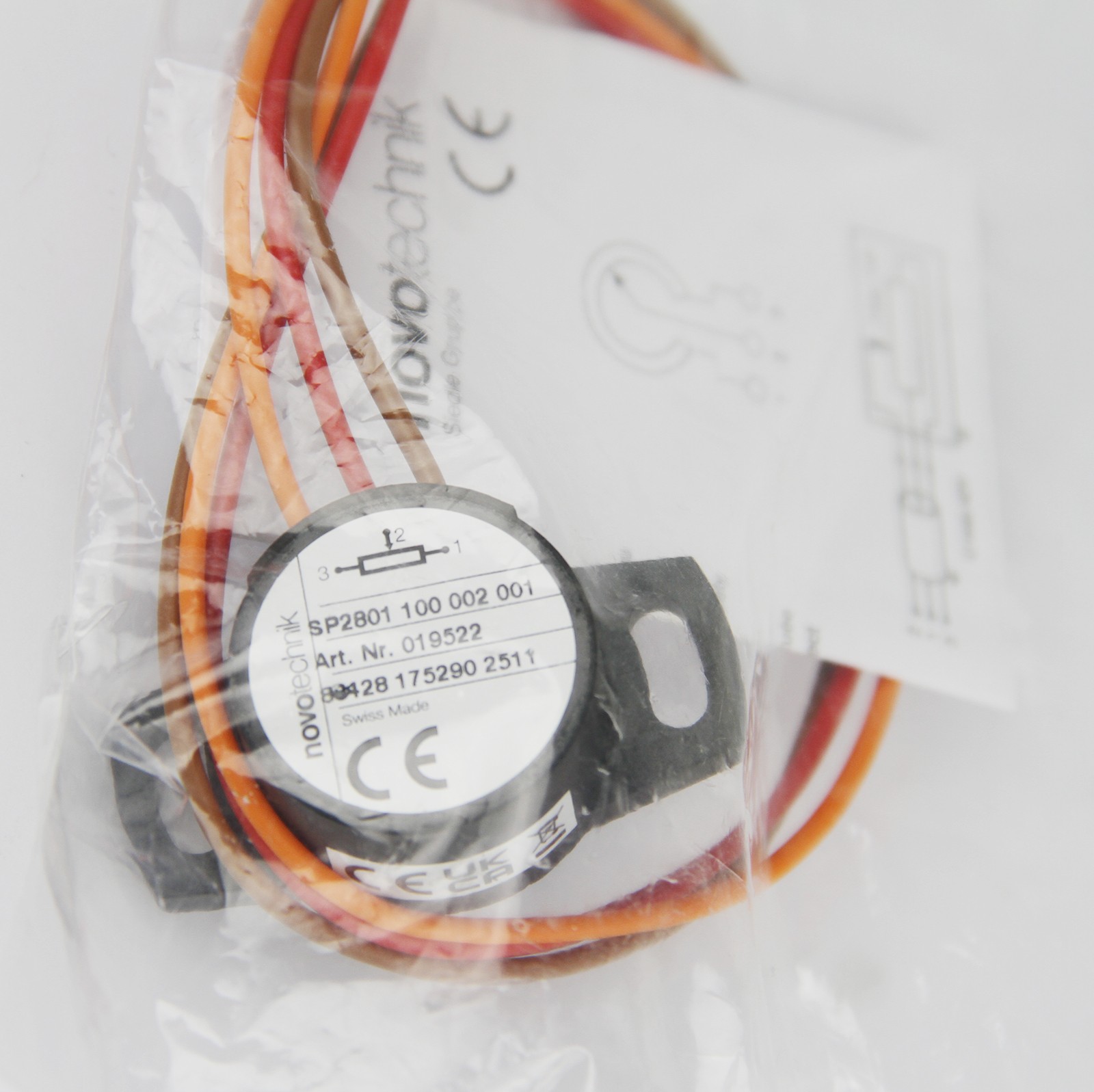 NEW Novotechnik SP2801-100-002-001 Rotary Sensor SP2801 100 002 001 – US Stock
