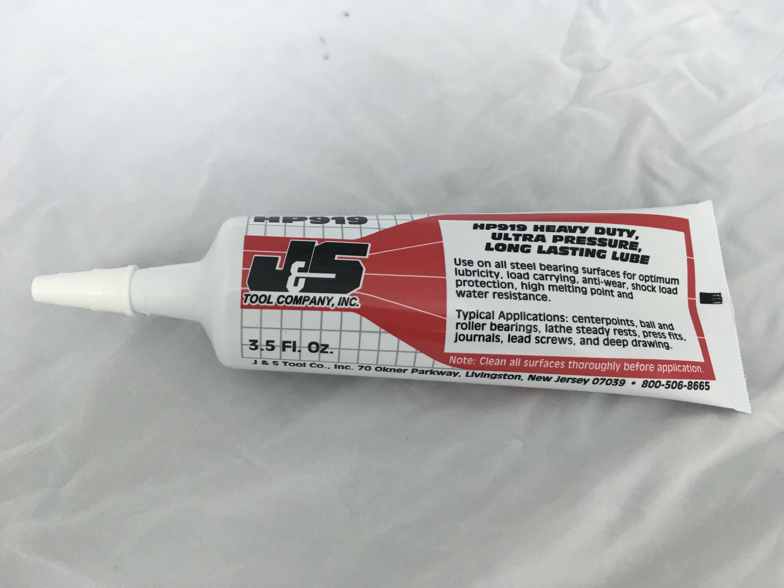 Grease  High Pressure Lubricant w/ Molybdenum Disulfide 3.5 Fl Oz. Tube J&S Tool