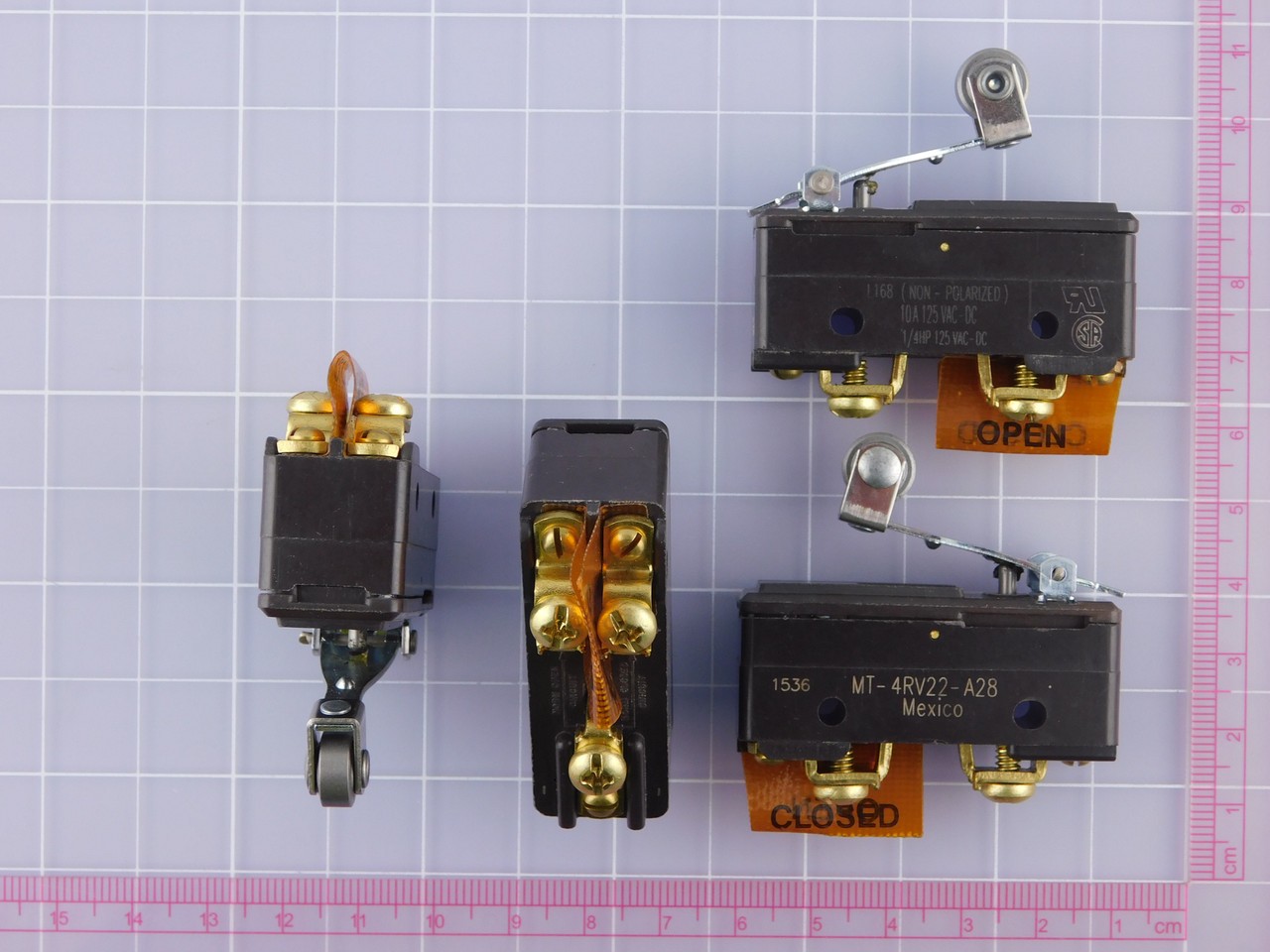 HONEYWELL MT-4RV22-A28 MT SERIES STANDARD BASIC SWITCH 10A 125V X121010
