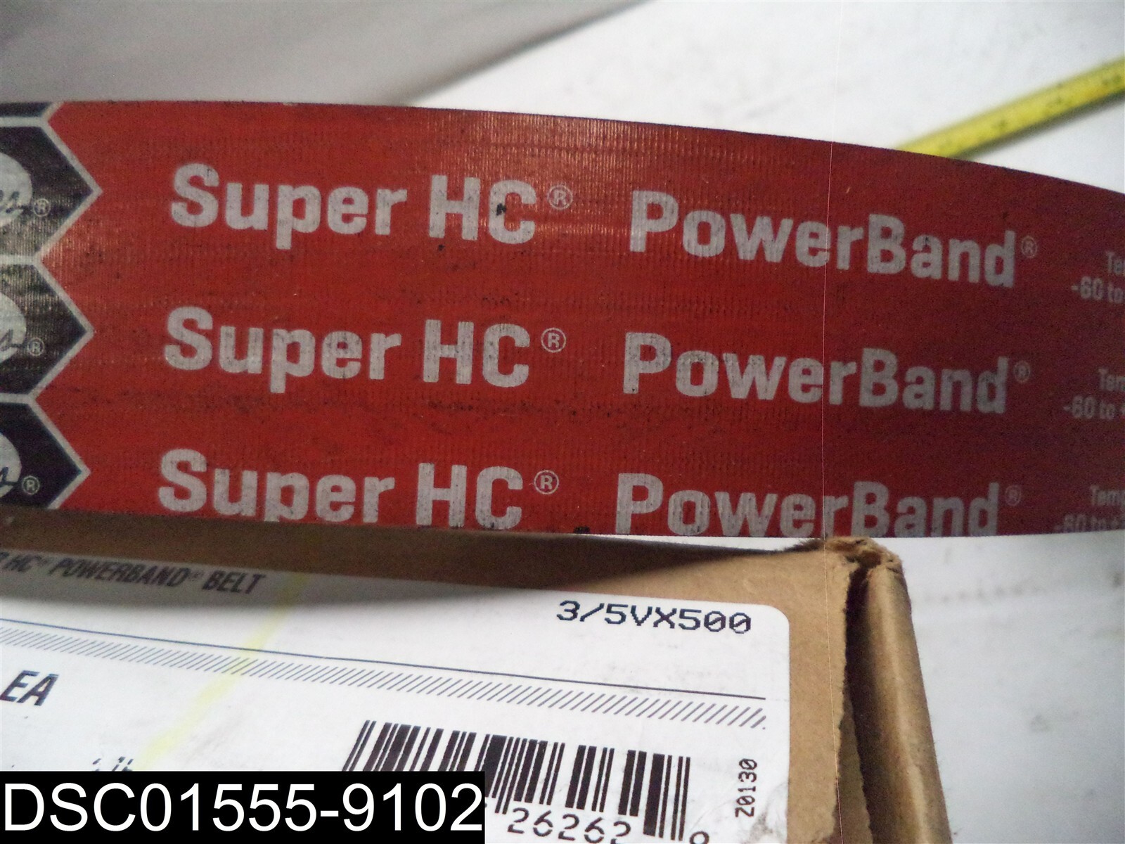 9389-3050 Super HC PowerBand V80 Series 3 Stranded V-Belt
