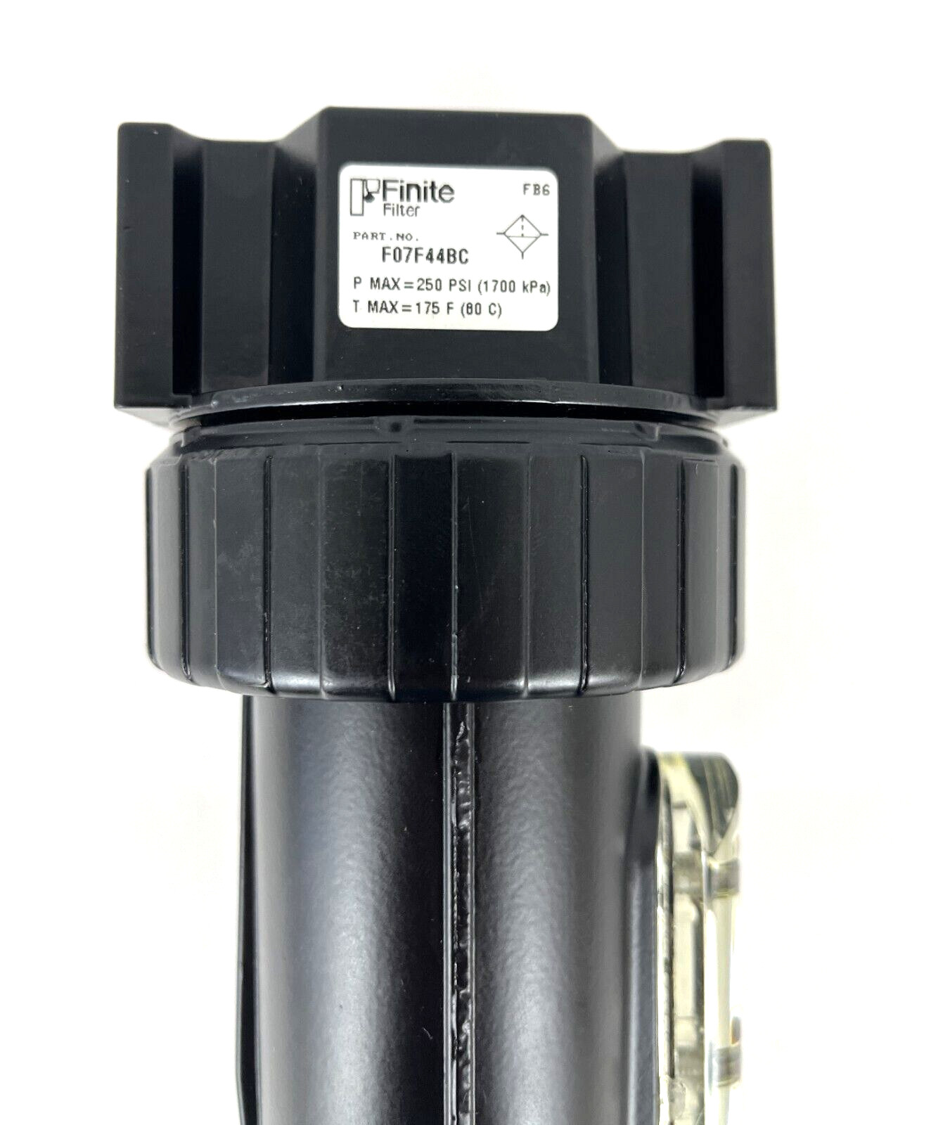 FINITE PARKER, FILTER, F07F44BC, PNEUMATIC, 3/4″ NPT, 5 MICRON MAX 250 PSI NOS S