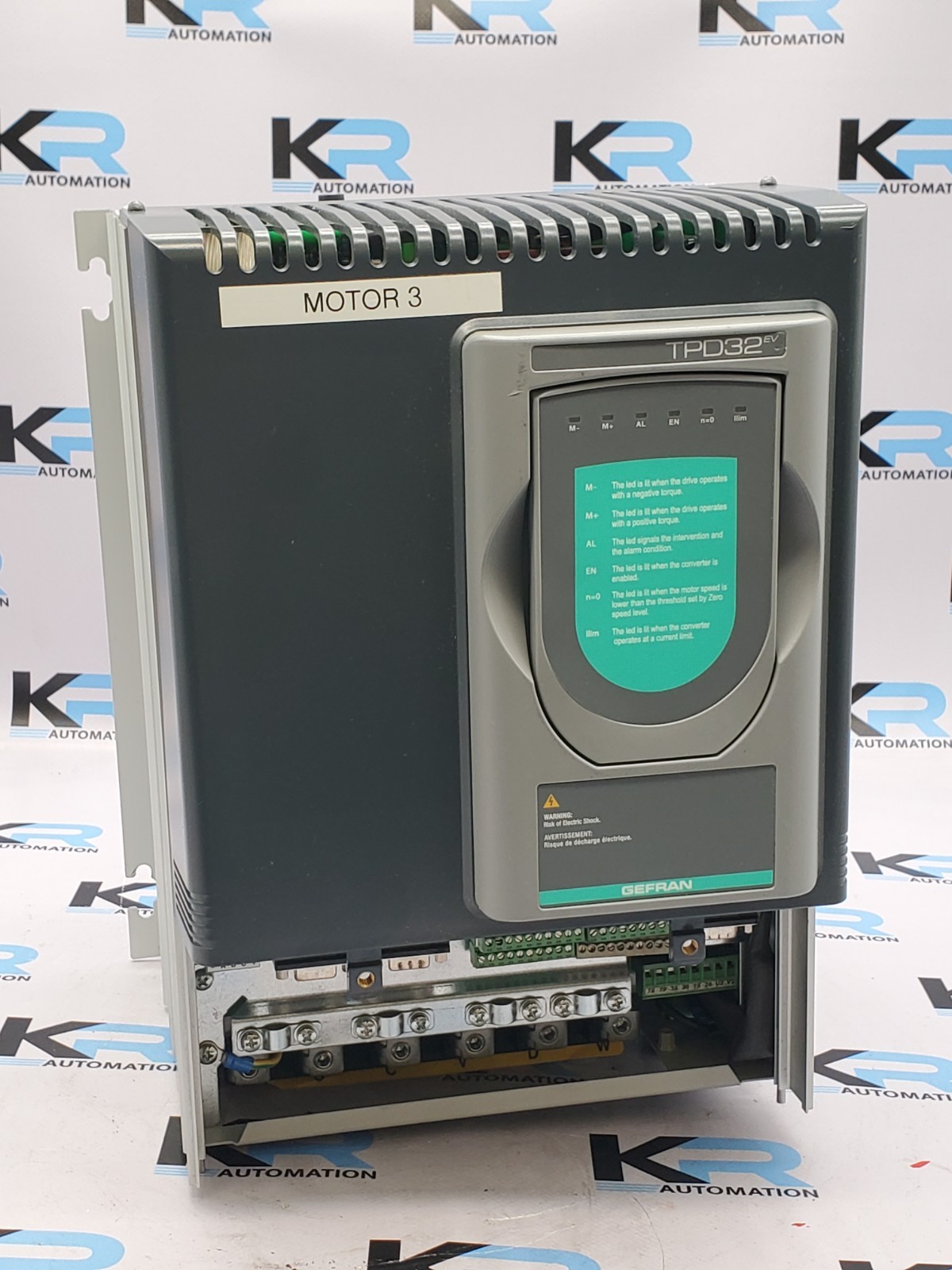 Gefran TPD32-EV-500/520-88-4B-A-NA Digital DC Drive 3PH 500V 88A *Read*