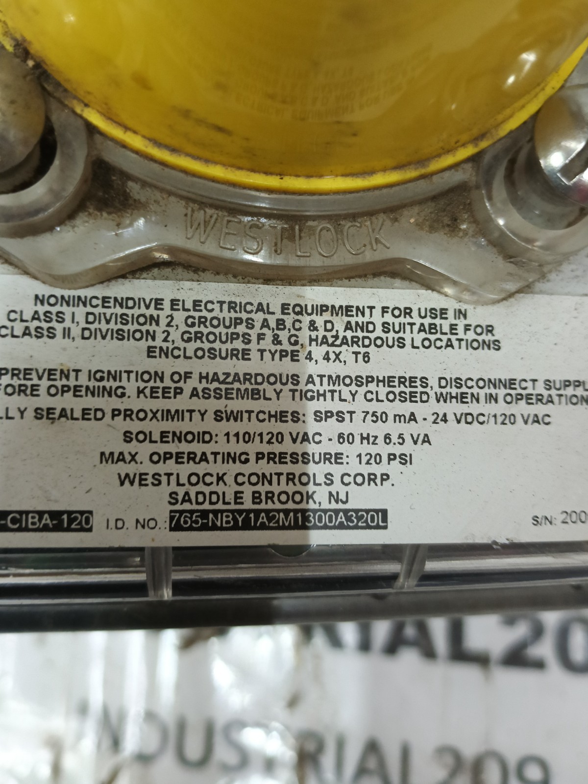 BEACON WESTLOCKCONTROLS 765-NBY1A2M1300A30L