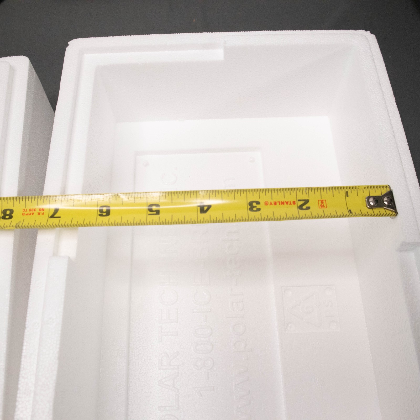 Polar Tech 13″ x 9.5″ x 7.75″ Thermo Chill Insulated Carton Foam Shipper 1 inch