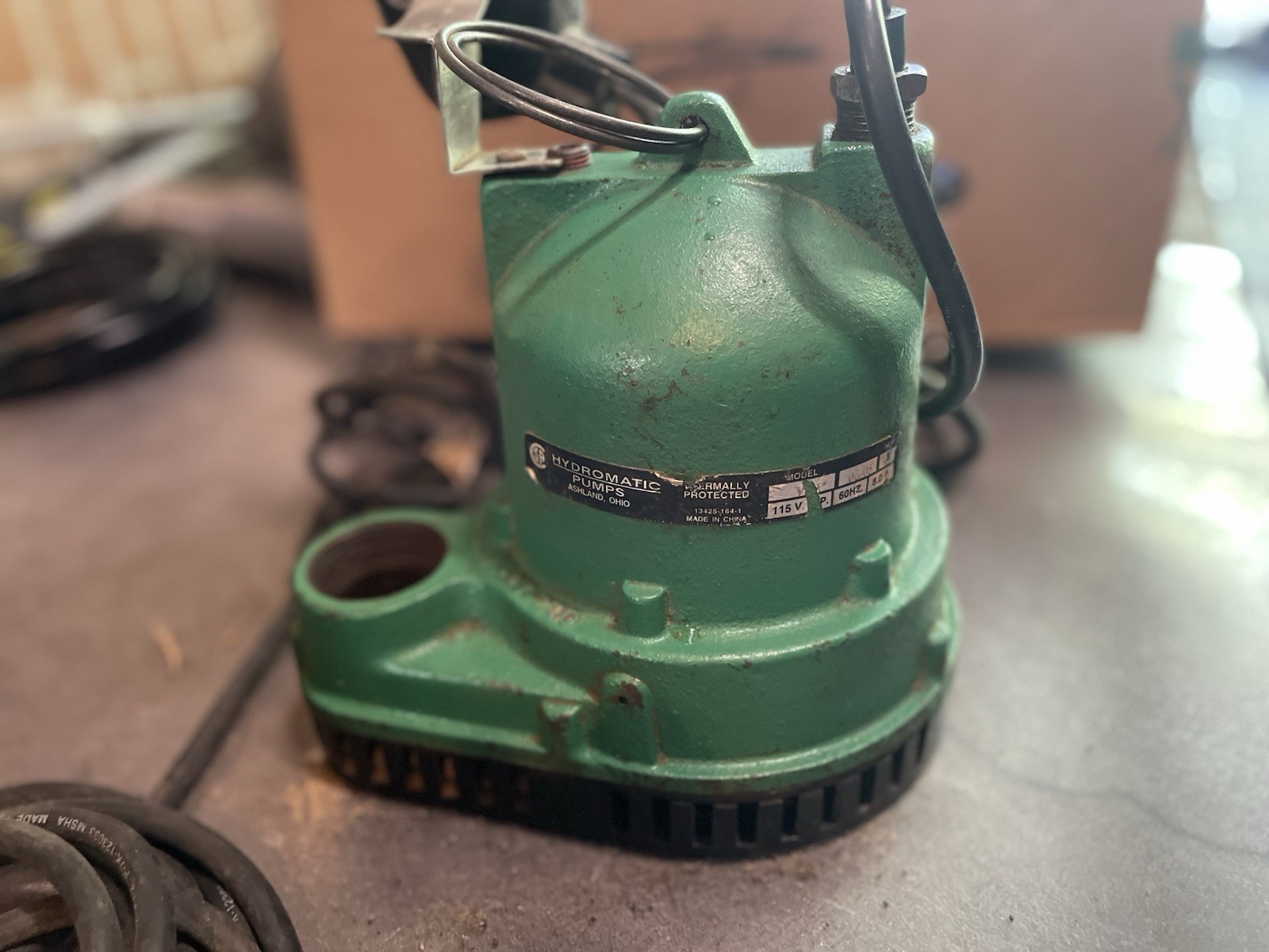 CSH Hydromatic Sump Pump 1/3 HP 115V 8507-200 VA-1