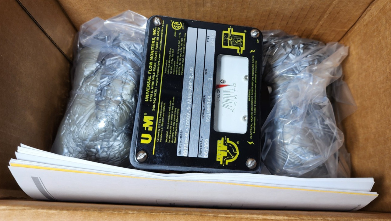 UNIVERSAL FLOW MONITORS 0076M-4L-1000V.9-A1NU-ZRF-2.5D NOS