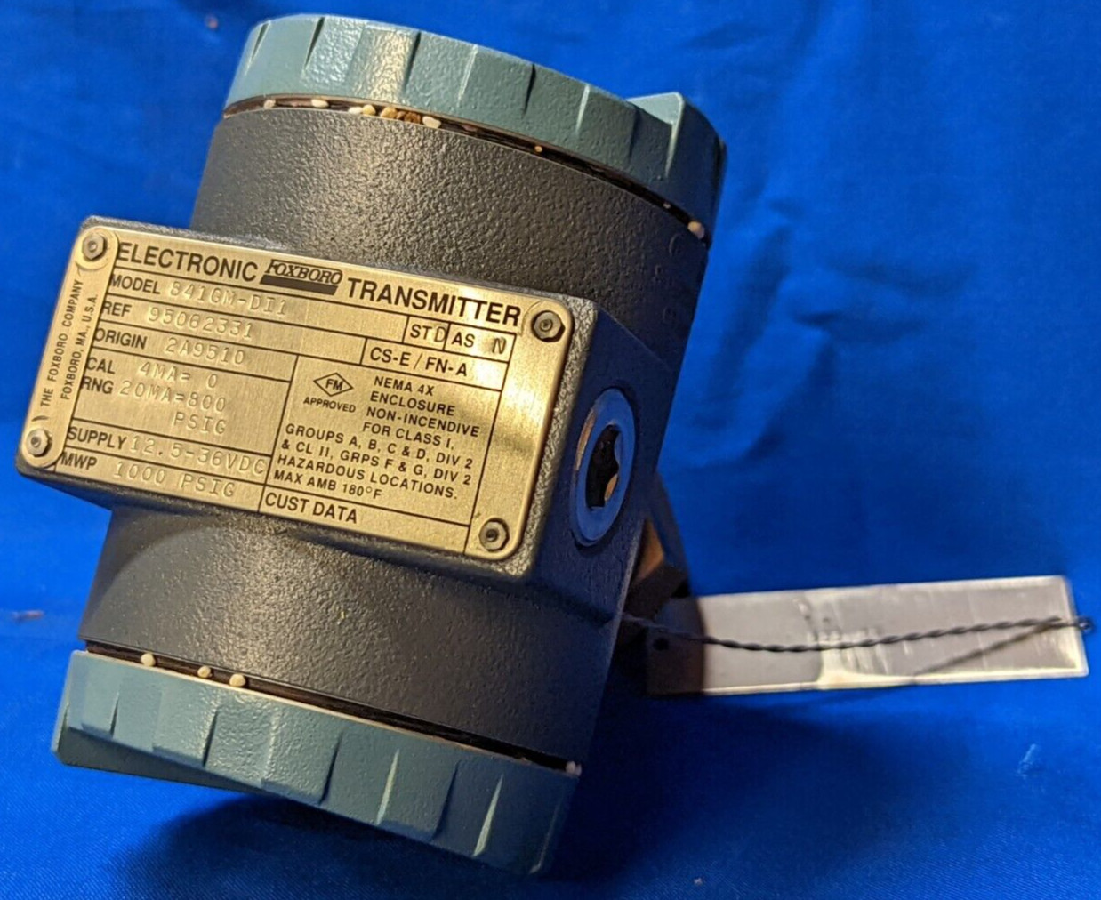 FOXBORO ELECTRONIC TRANSMITTER 841GM-DI1 1000 PSIG 12.5- 36 VDC 20MA @ 300 PSI