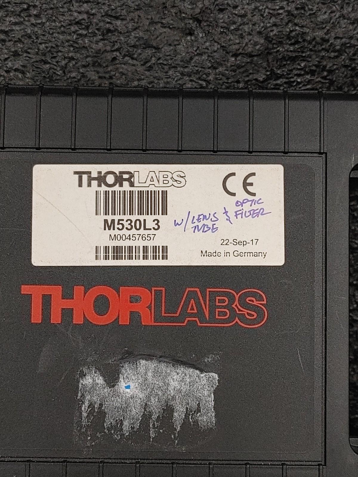 THORLABS M530L3 530 nm 350 mW 1000 mA Mounted LED w Lens Tube and Optic Filter
