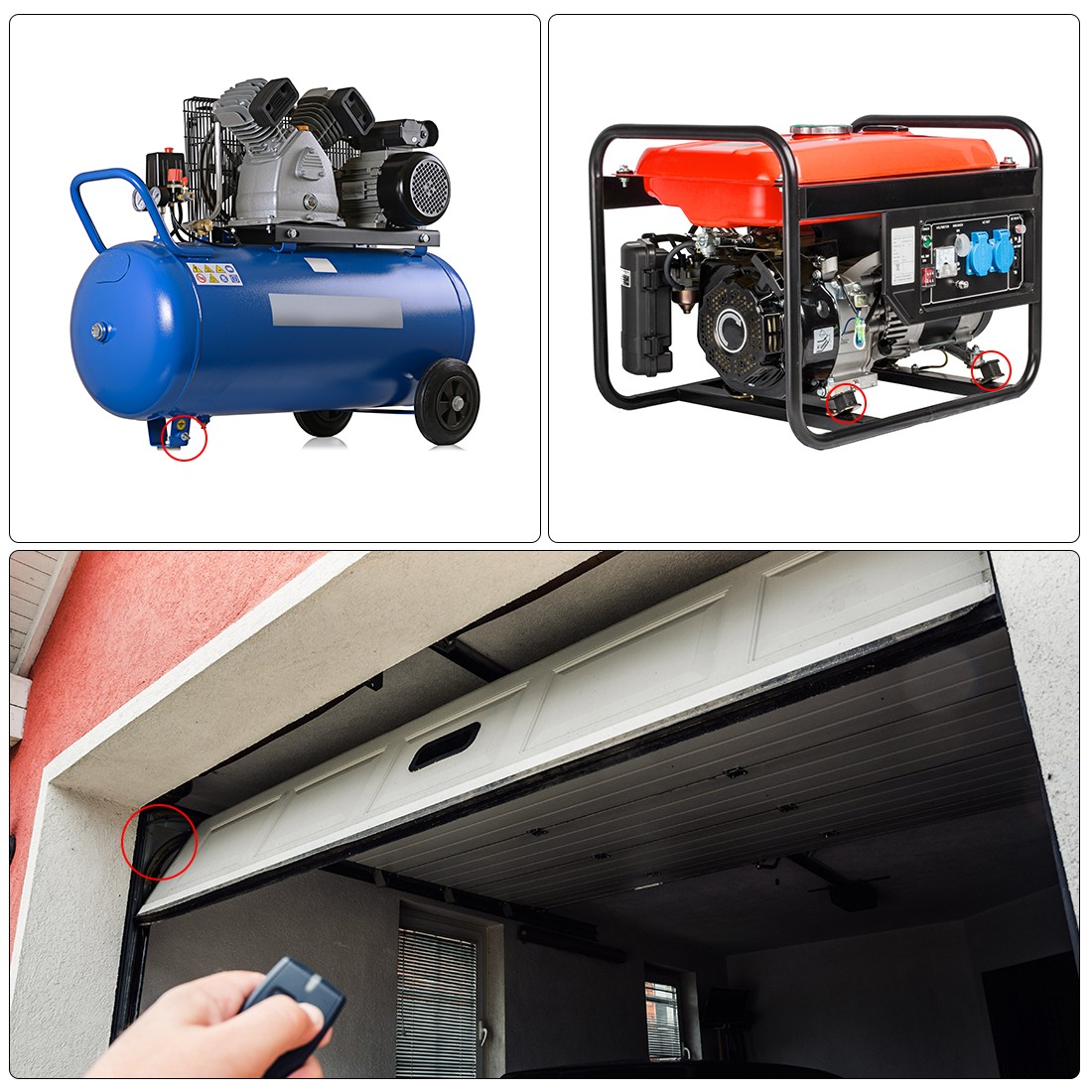 4PACK 20 x 20mm Rubber Mounts Vibration Isolators with M6x18mm Studs