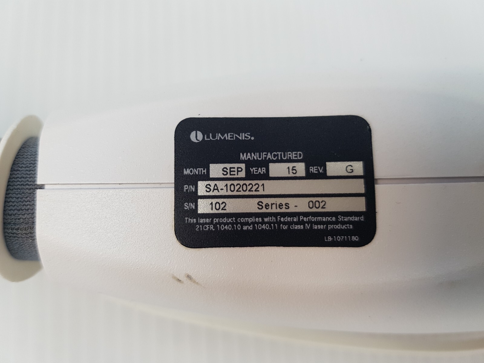 Lumenis M22 Q-Switched Nd:YAG Treatment Head Laser Handpiece SA-1020221