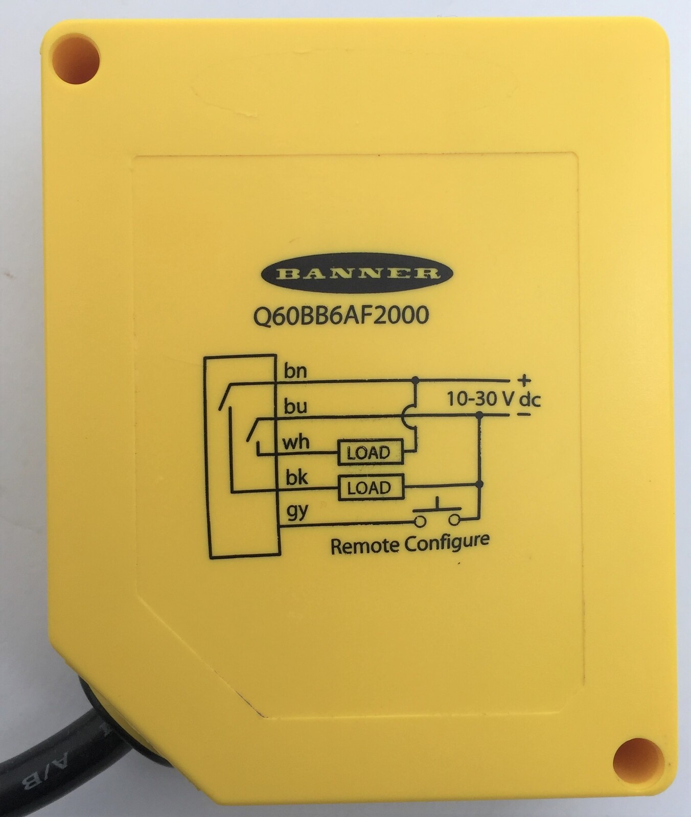 Banner Engineering 63000 Q60BB6AF2000 Photoelectric Sensor Q60 Series