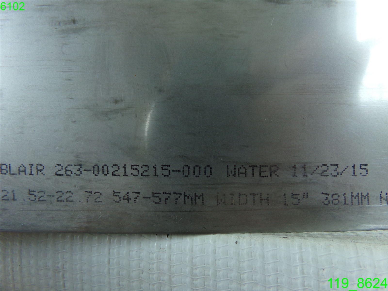SMITH-BLAIR STAINLESS FULL CIRCLE REPAIR CLAMP 21.52″ – 22.72″ 263-00215215-000
