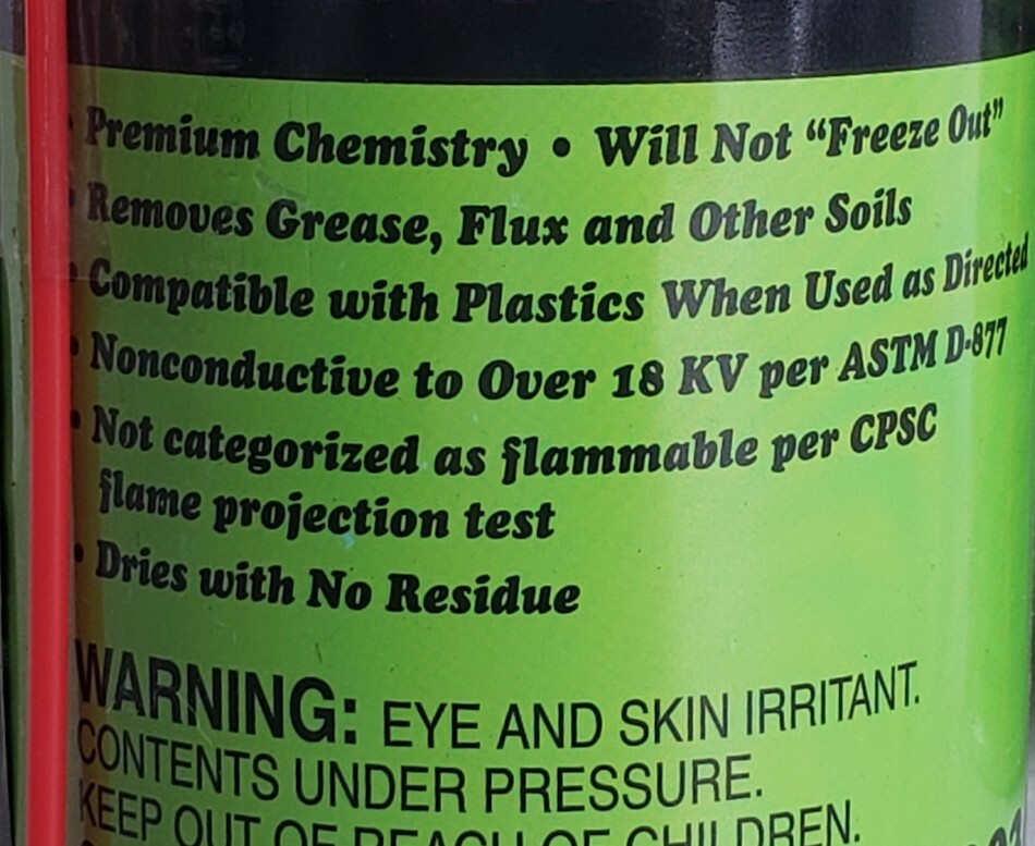 12 MISTY A00369 Contact & Circuit Board Cleaner IV Spray Aerosol Can 10oz