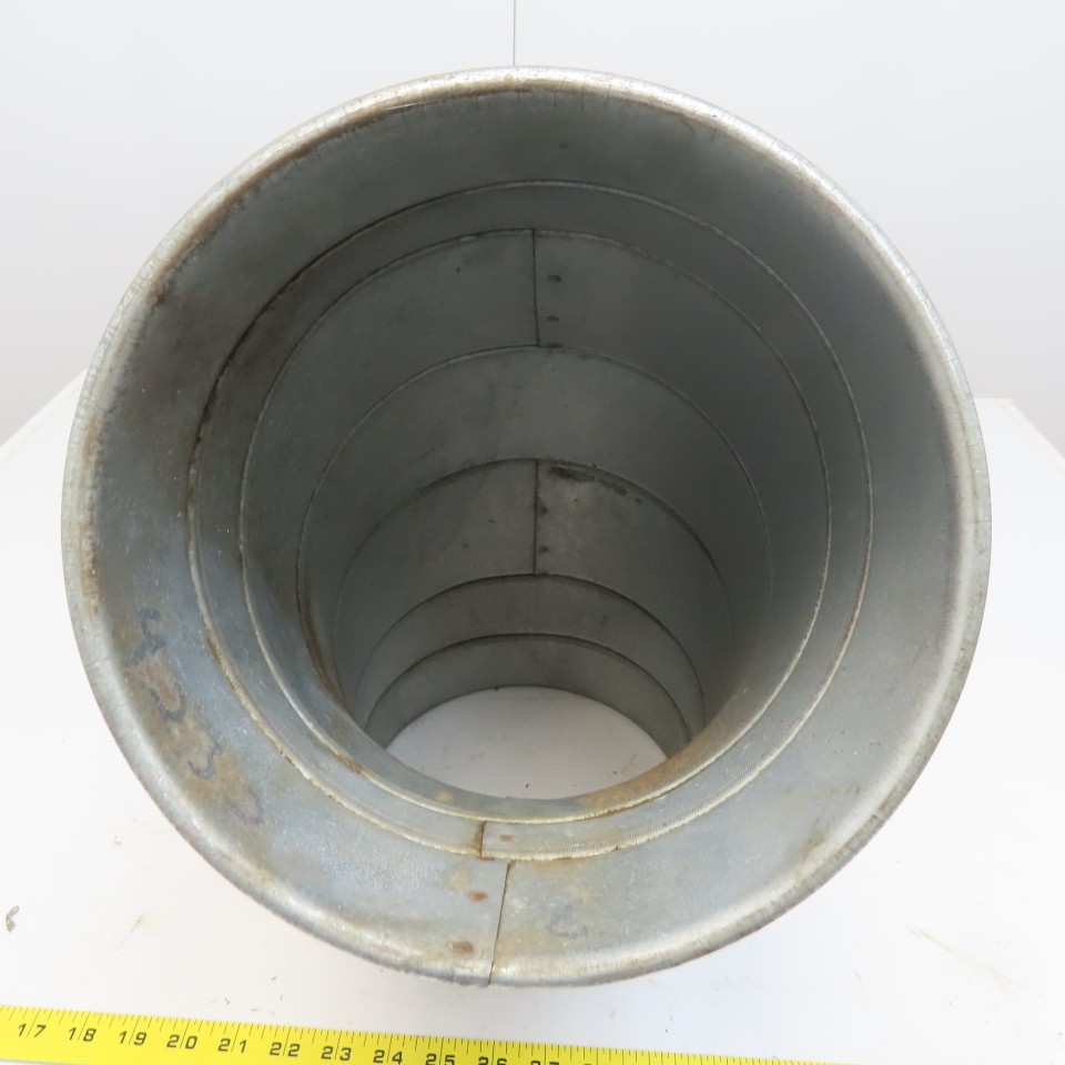 8″ Diam Quick-Clamp Rolled Edge Duct 60° Elbow Galvanized Steel