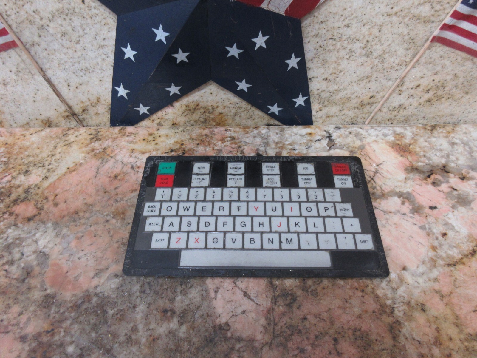 ADVANCED INPUT DEVICES KEYBOARD 9370-00231-001 H 1456 AID-1 CDA 183 FADAL 4020