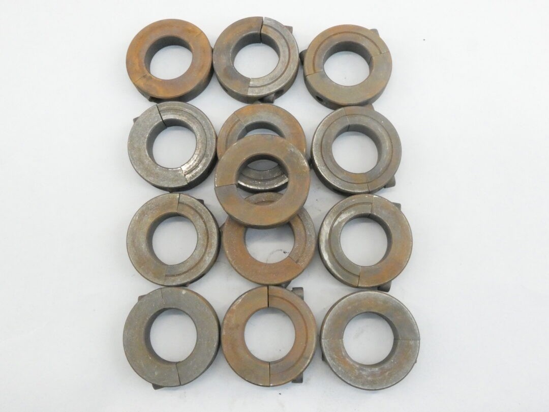 *Lot of 13* Two-Piece Shaft Collars 1-1/2″ Bore x 2-3/4″ OD x 5/8″ Black Oxide