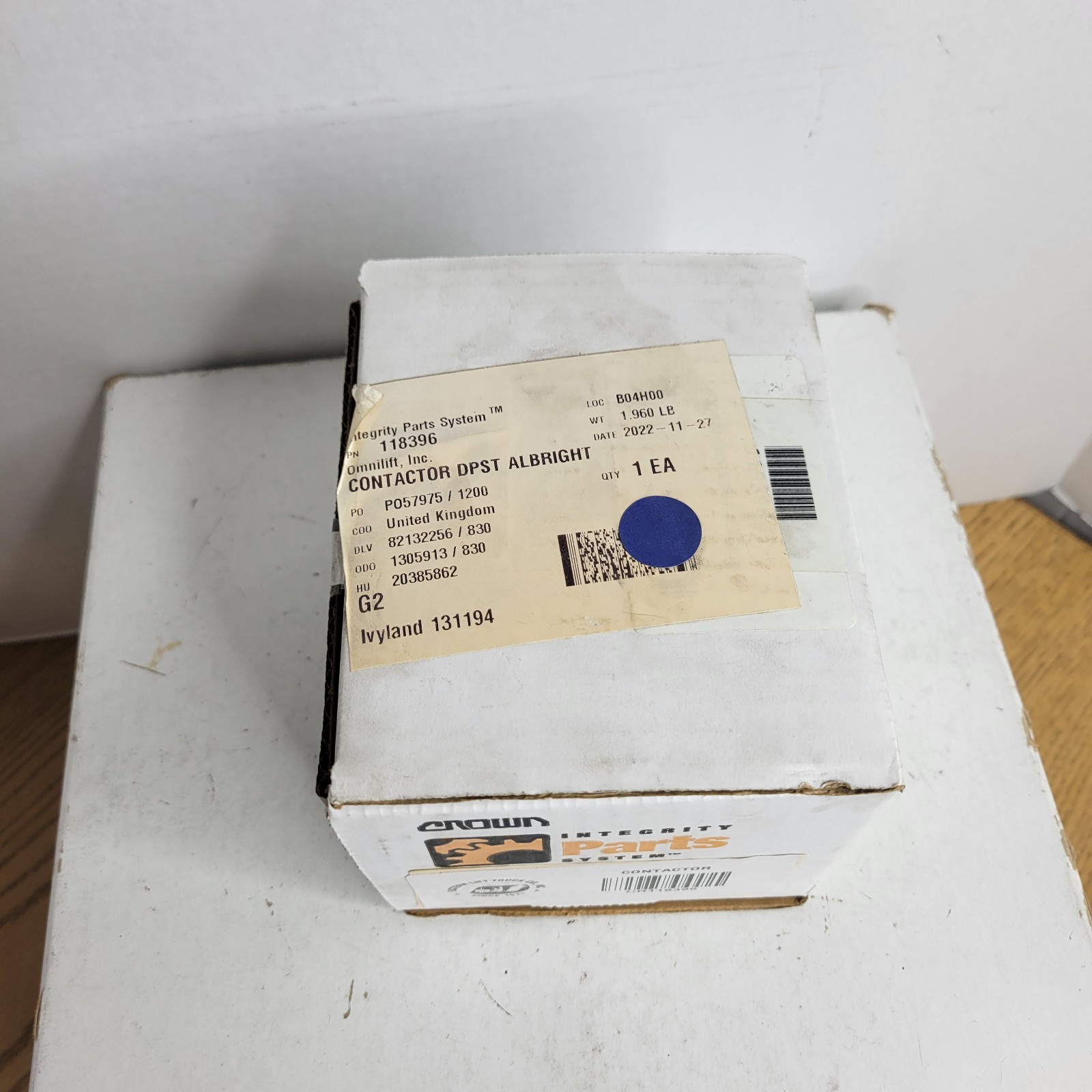 Curtis Albright SW190/142 24v CO Part No: 118396 New Open Box OEM