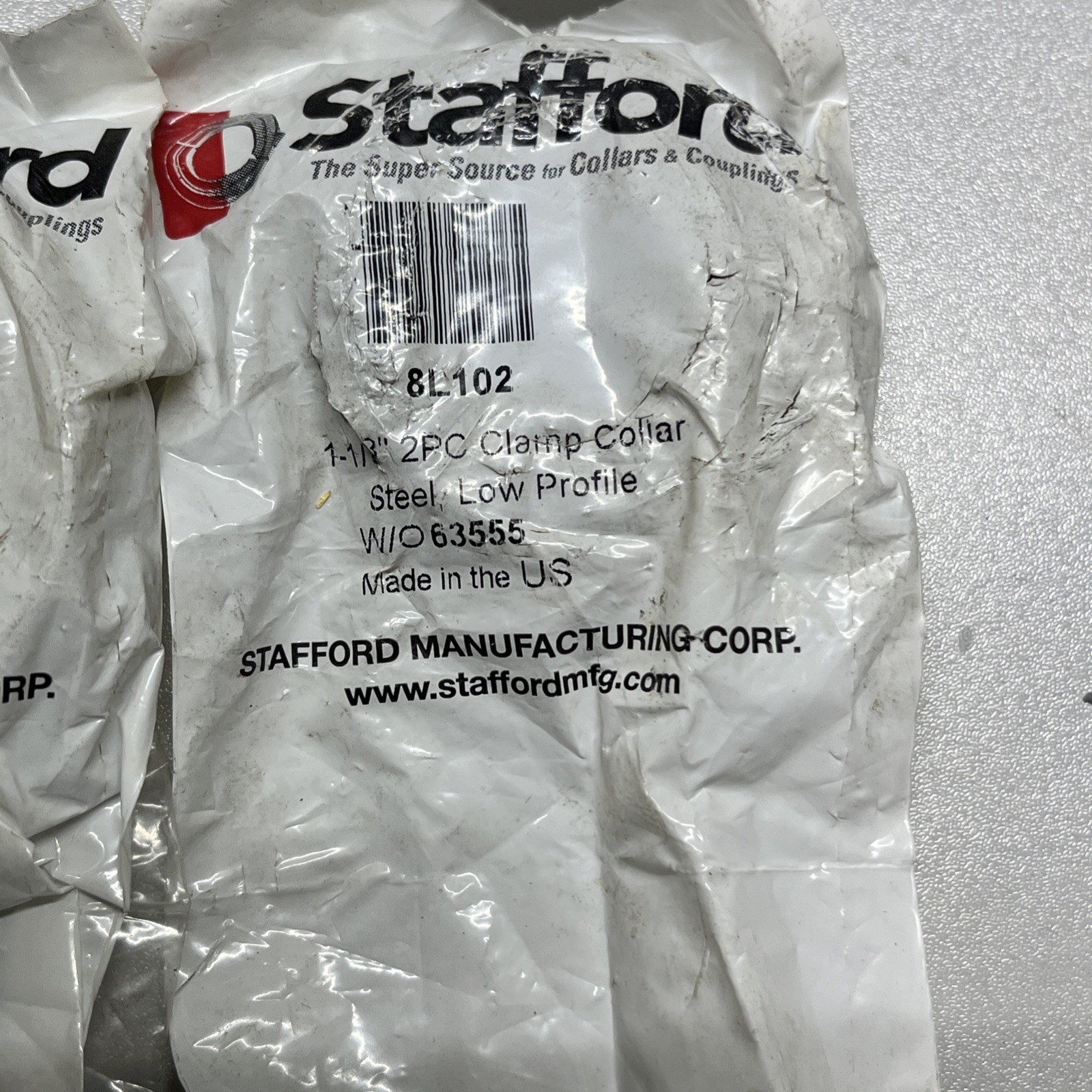 Stafford 8L102, 1-1/8″ Clamp Collar LOT OF 7 – 2 W/O Bag