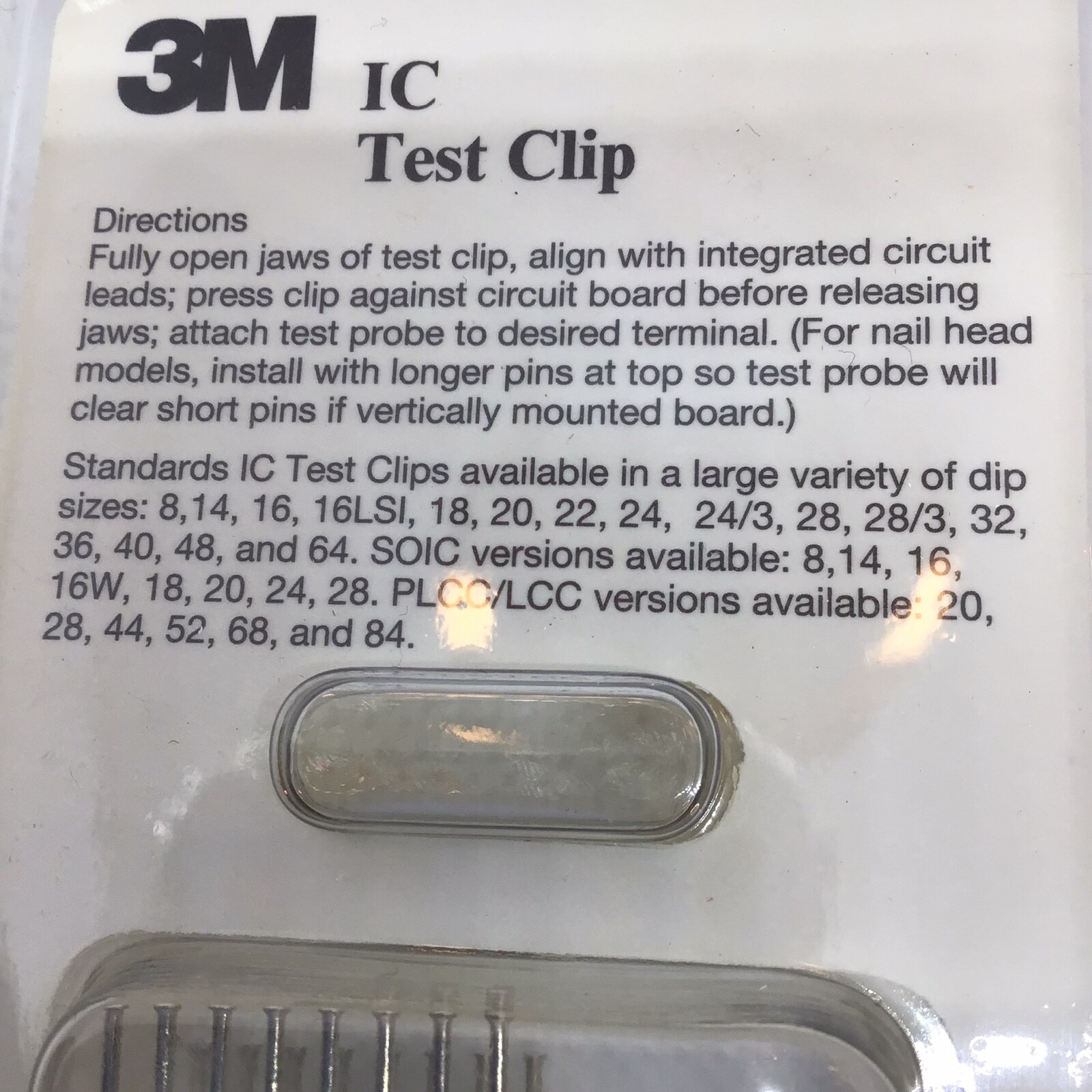 3M 80-6103-3670-5 923700 TEST CLIP / TESTCLIP 16 STD. NAIL HD 1PC1B-U