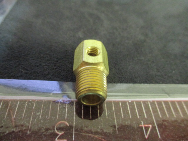 Parker 46F087 FITTING, BRASS T 1/8 IN. NPT 10-32 15