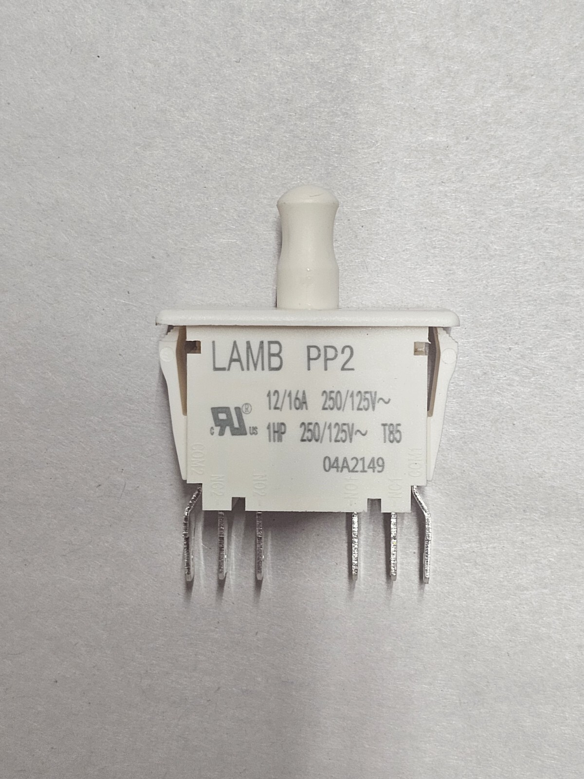 *Lot of 5* E-Switch PP2-1U7-2B2 Pushbutton Switch PP2 DPDT 16A AC 125V