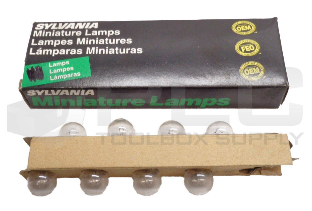 NEW BOX OF 8 SYLVANIA 67 MINIATURE LAMPS 340210