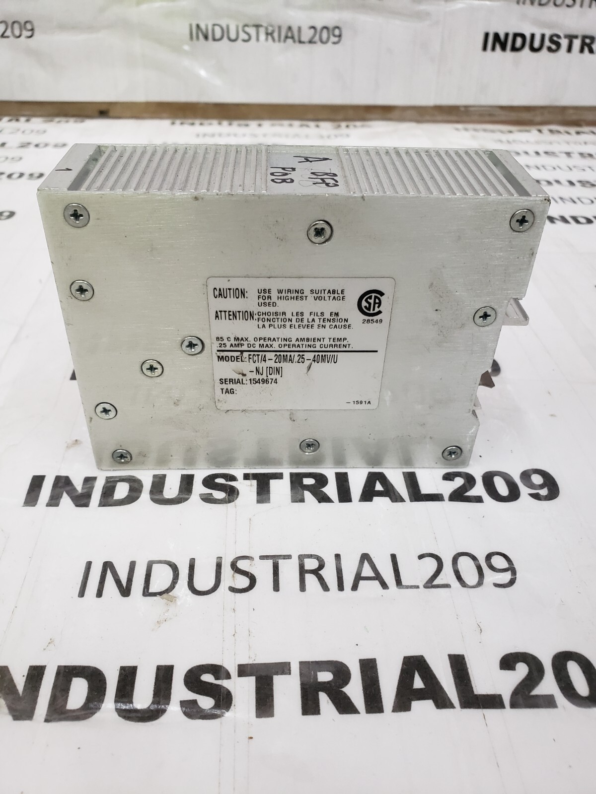MOORE SIGNAL CONVERTER ISOLATOR FCT/4-20MA/.25-40 MV/U-NJ