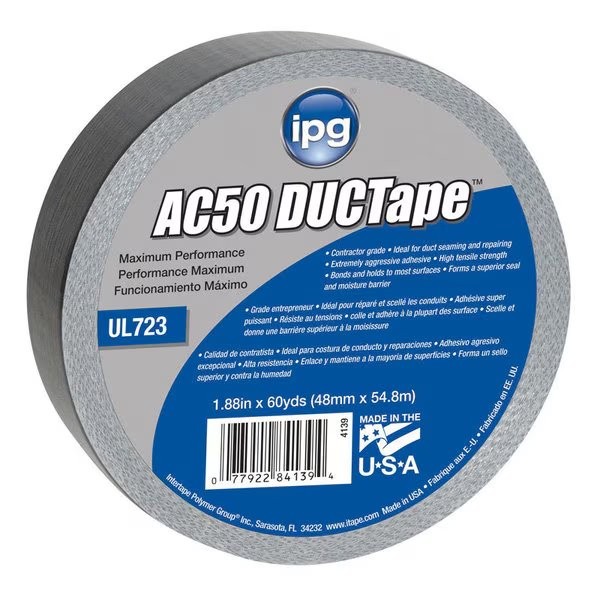 Intertape IPG 1.88 in. W X 60 yd L Silve
