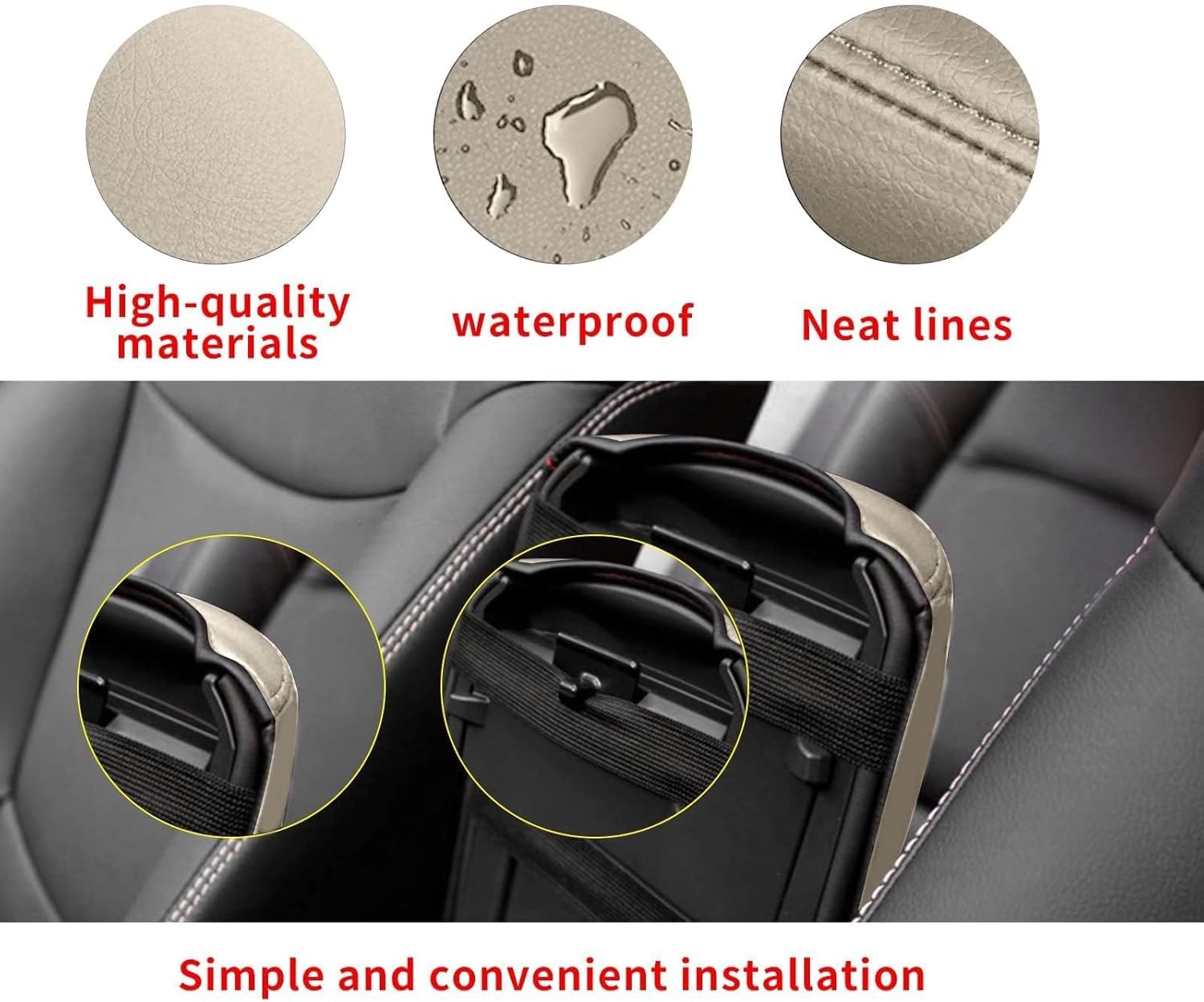 AOMSAZTO Armrest for 2016-2021 Hyundai Tucson Beige