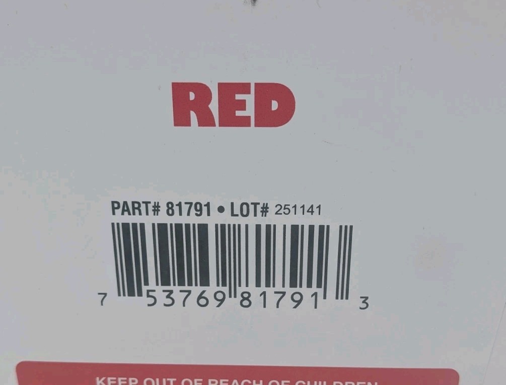 Dykem 81791 Red Layout Fluid, Opaque Staining Color, 1 Gal