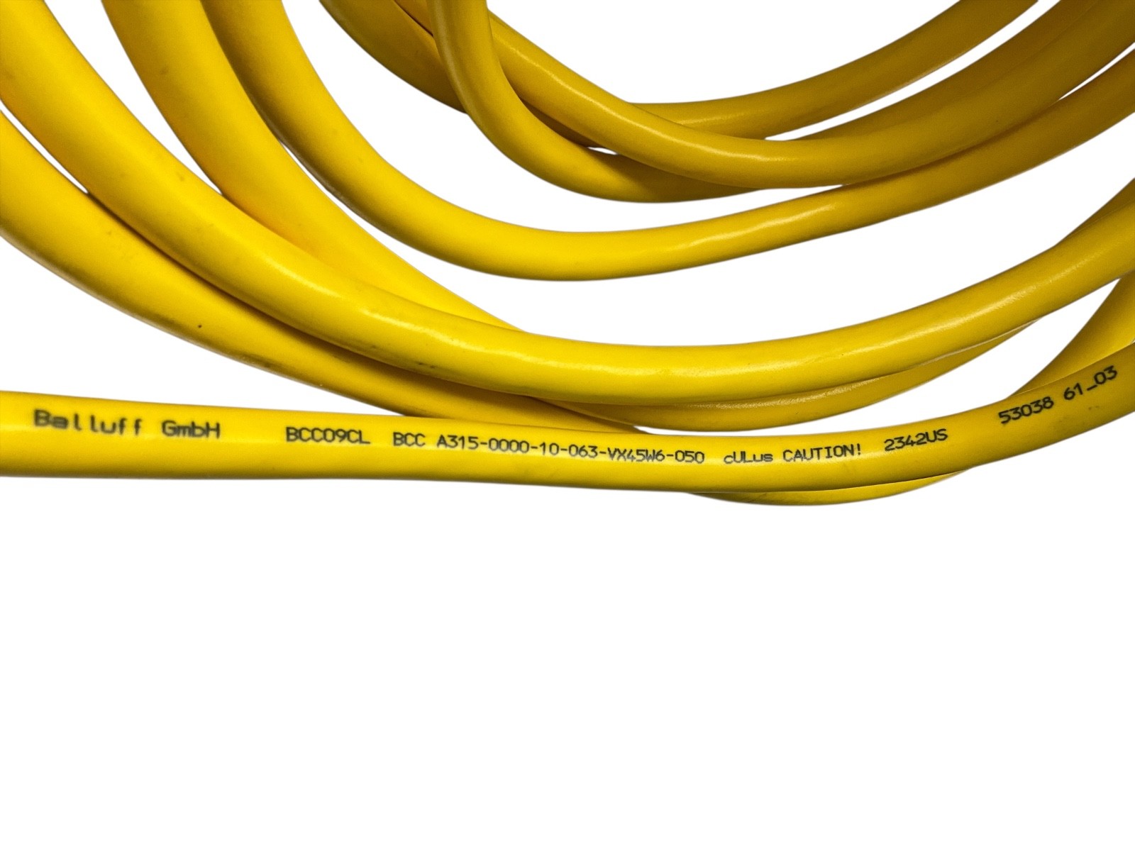 Balluff BCC A315-0000-10-063-VX45W6-050 Sensor Cable M12 5-Pin Yellow